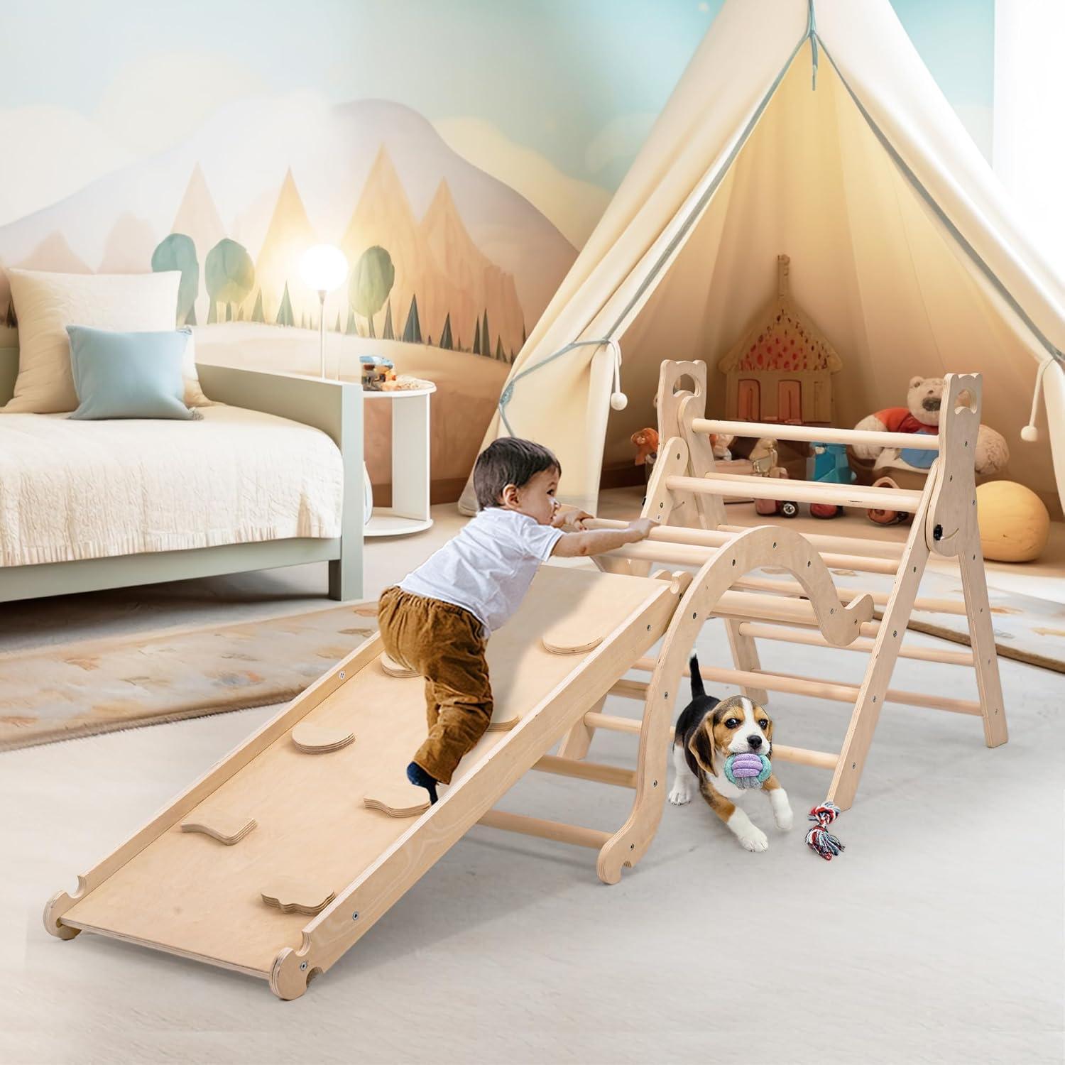 Conjunto de Escalada Pikler NEOCOZY con Cojín y Tobogán