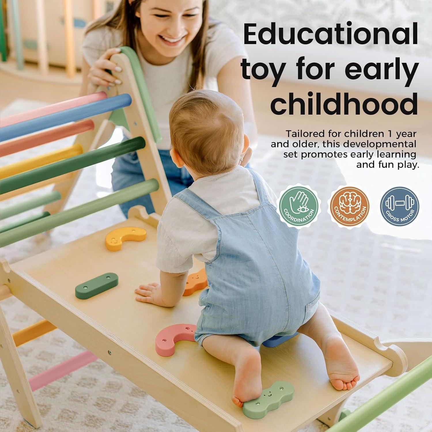 Conjunto de Escalada Montessori Tiny Land 7 en 1 - Morandi