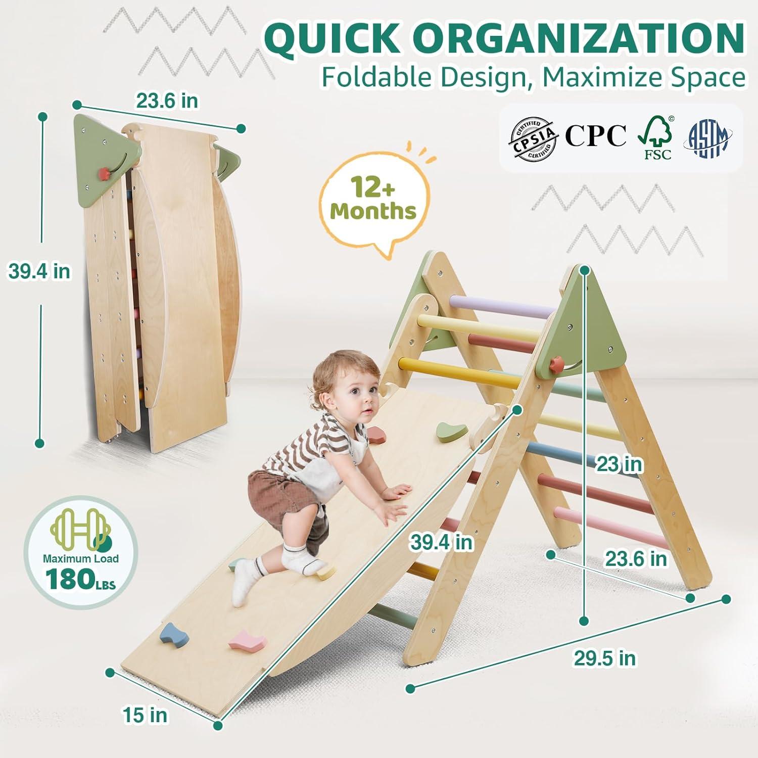 Conjunto de Escalada Pikler Takeeyce 2 Piezas para Niños