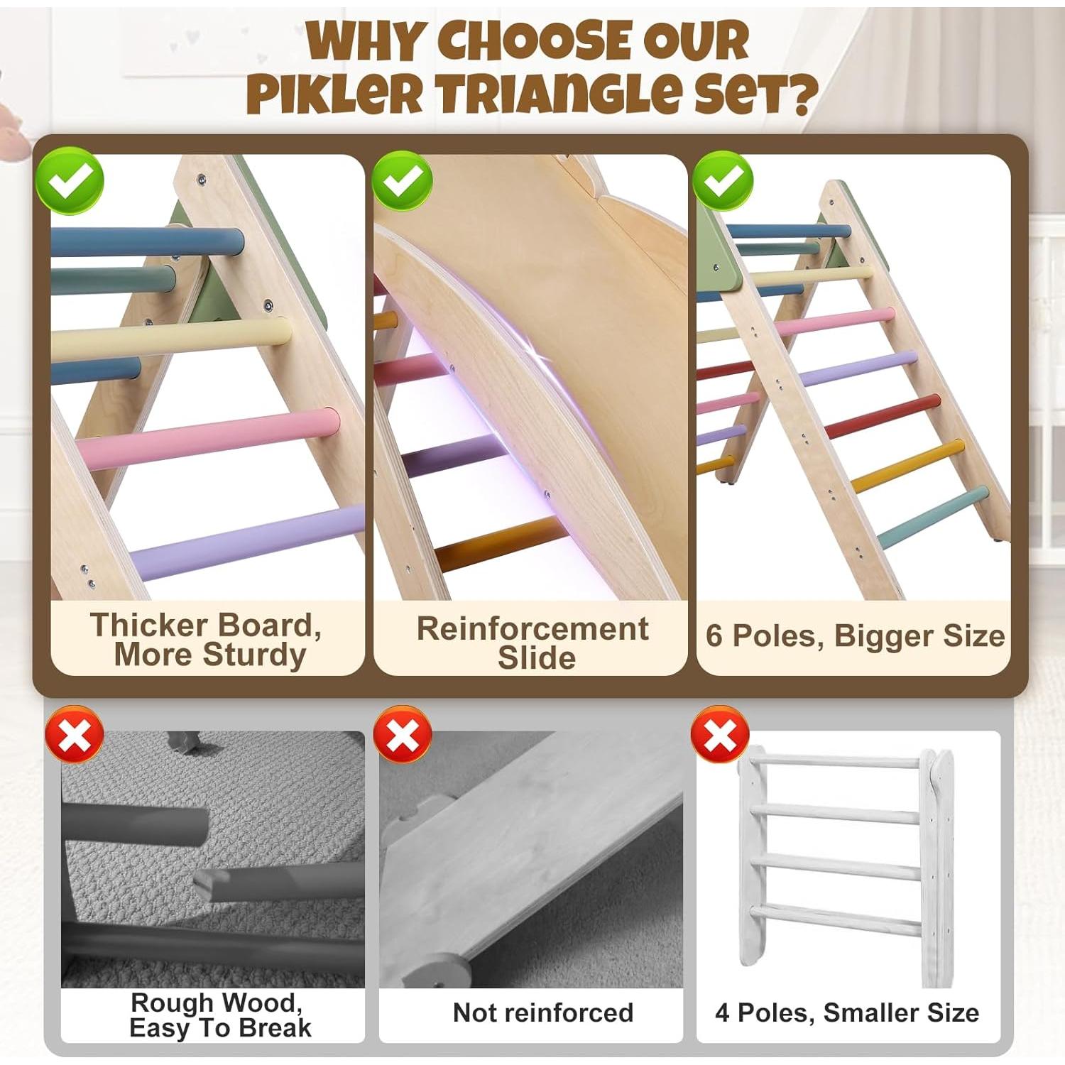 Conjunto de Escalada Pikler Takeeyce 2 Piezas para Niños