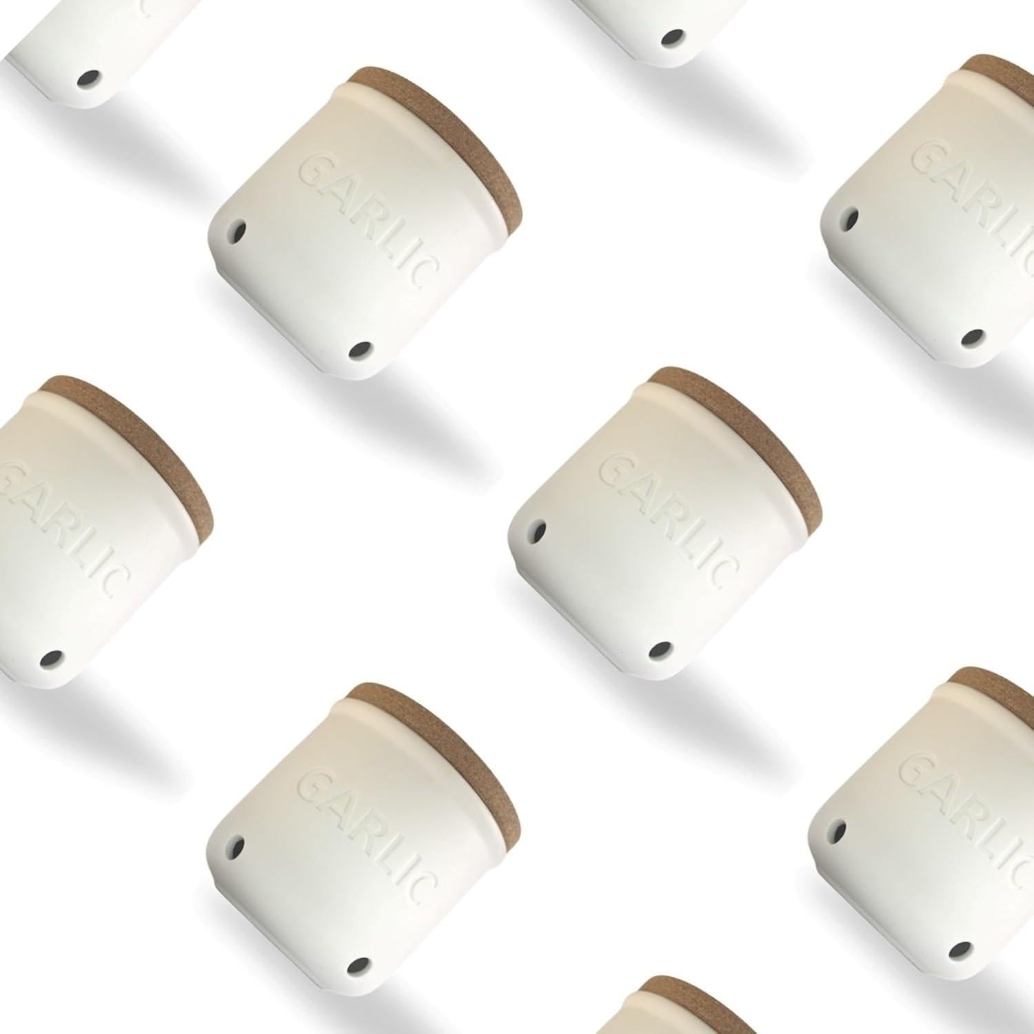 Guardagajos de Ajo Okavango de Cerámica Blanco 0.45kg