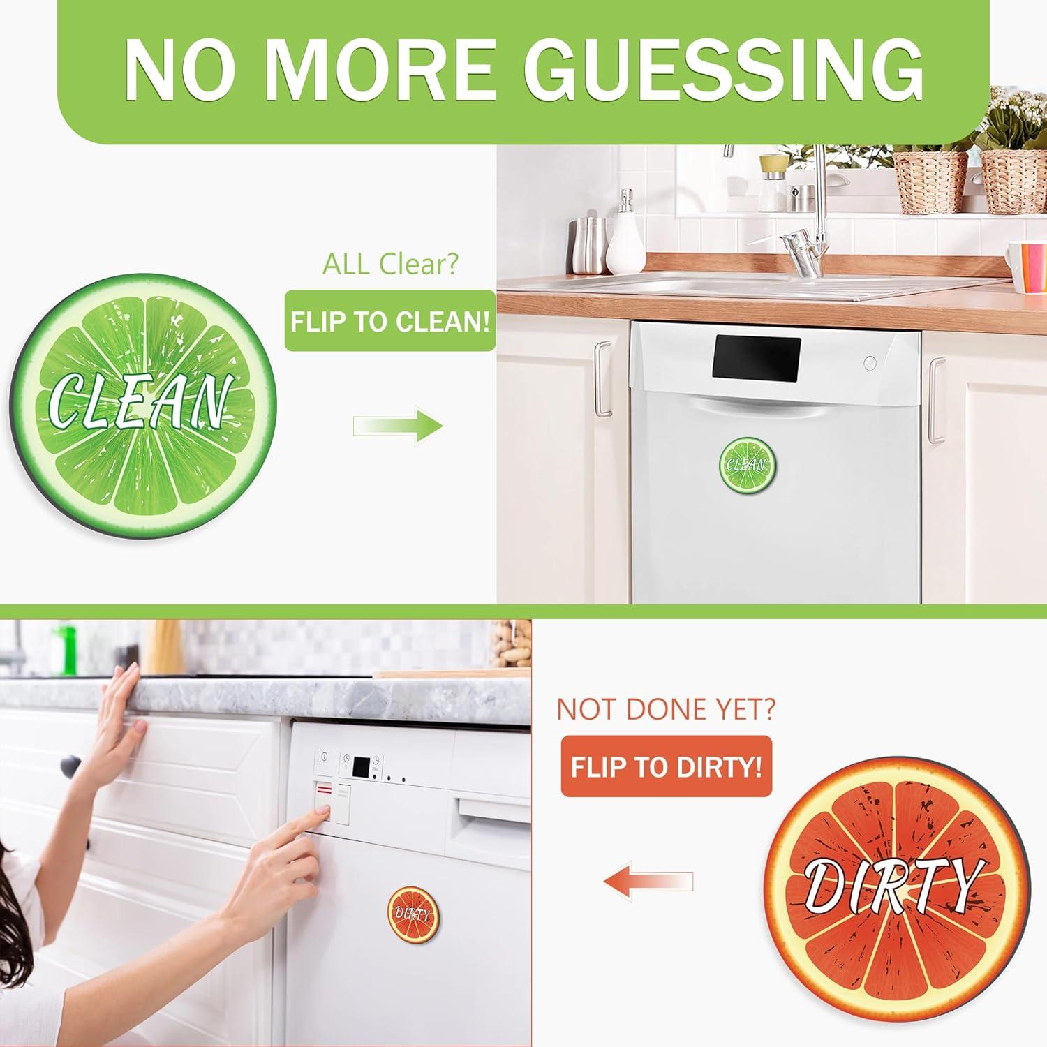 Signo Magnético Reversible Limpio Sucio MORCART 8.89 cm