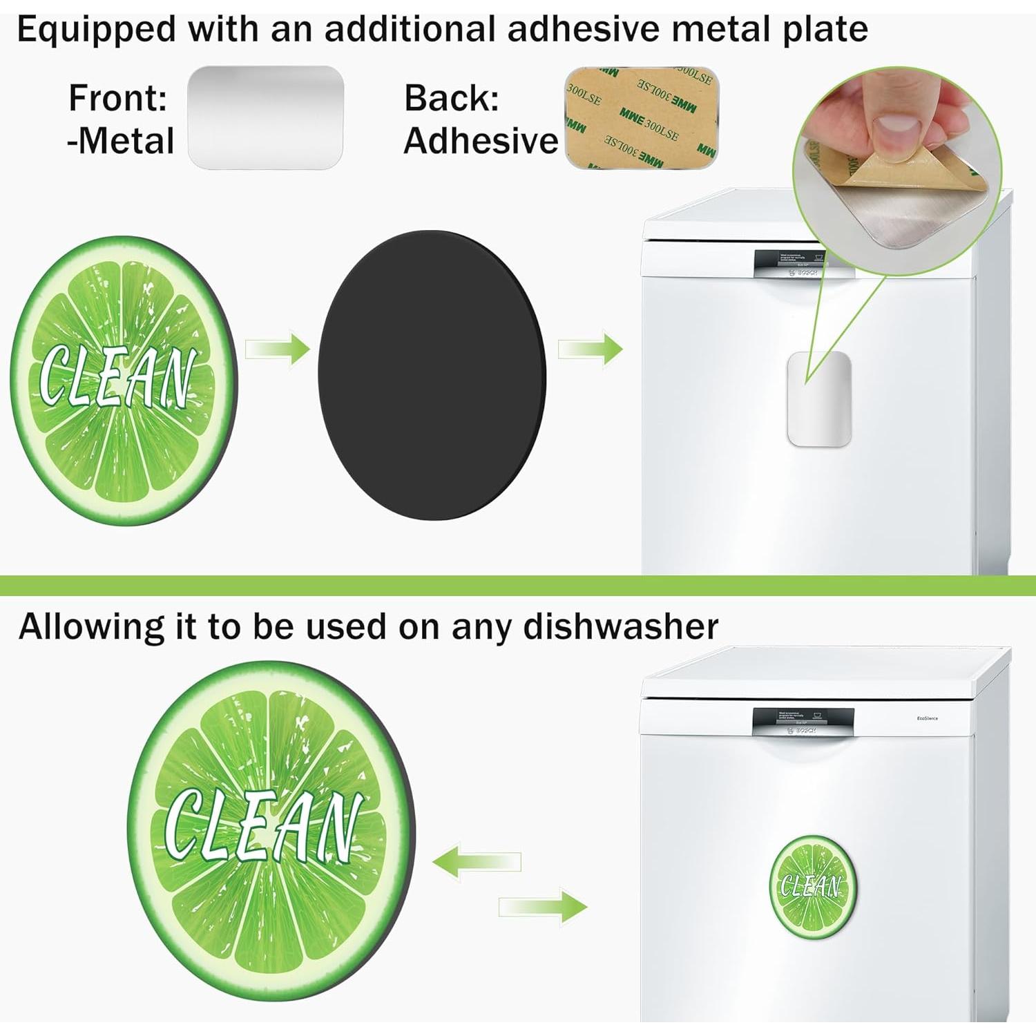 Signo Magnético Reversible Limpio Sucio MORCART 8.89 cm