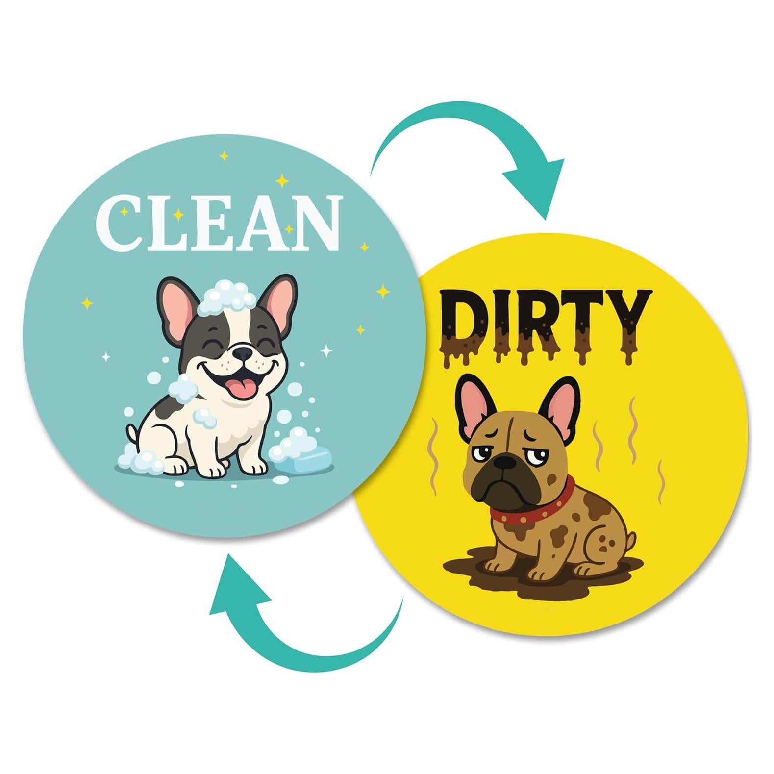 Imán de Lavavajillas Doble Cara SimplyNeat - Perro Aqua Limpio