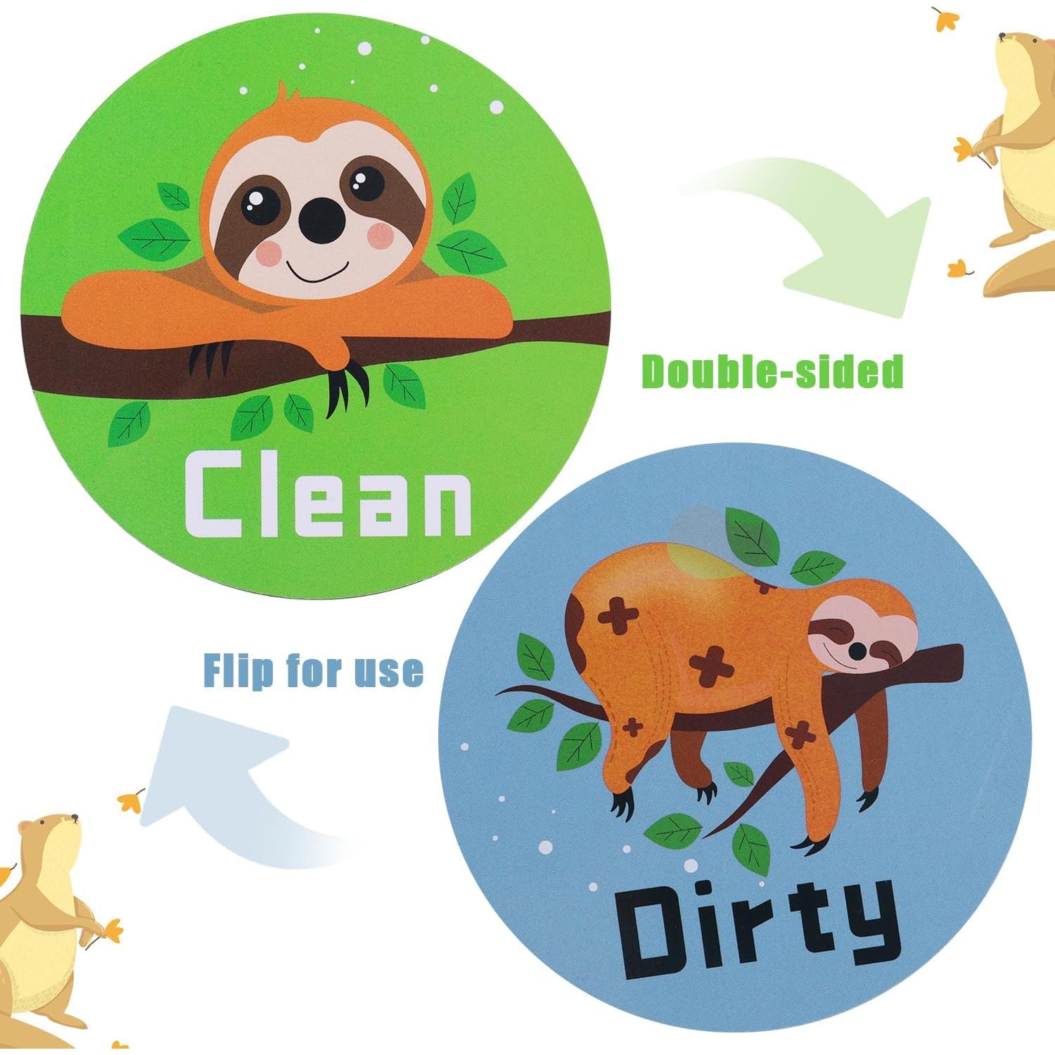 Cartel Magnético Limpio Sucio Gosknor Doble Cara 8x8cm