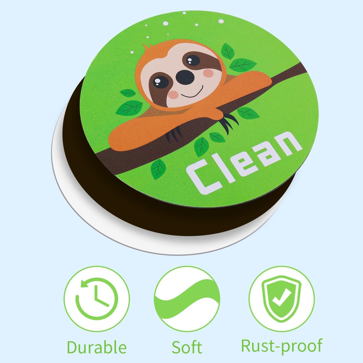 Cartel Magnético Limpio Sucio Gosknor Doble Cara 8x8cm