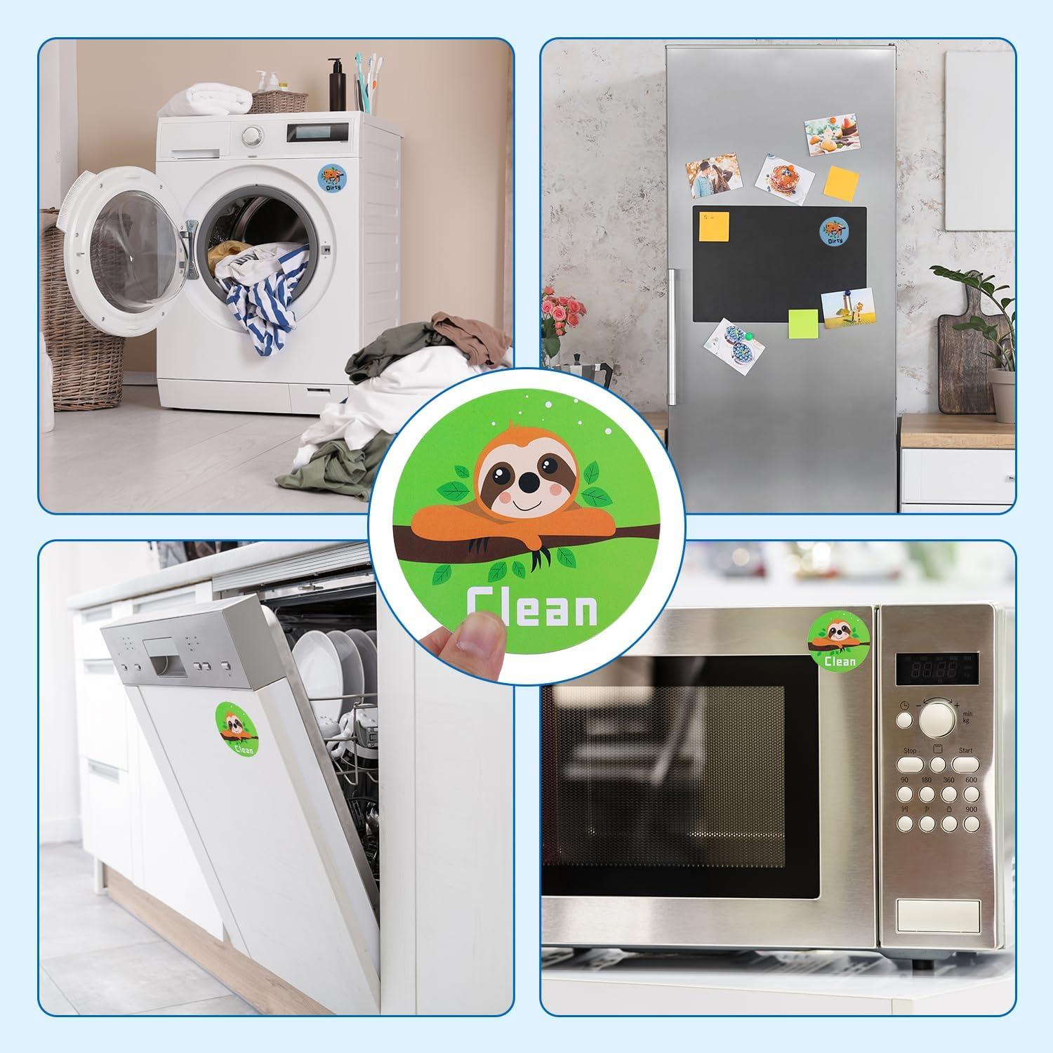 Cartel Magnético Limpio Sucio Gosknor Doble Cara 8x8cm