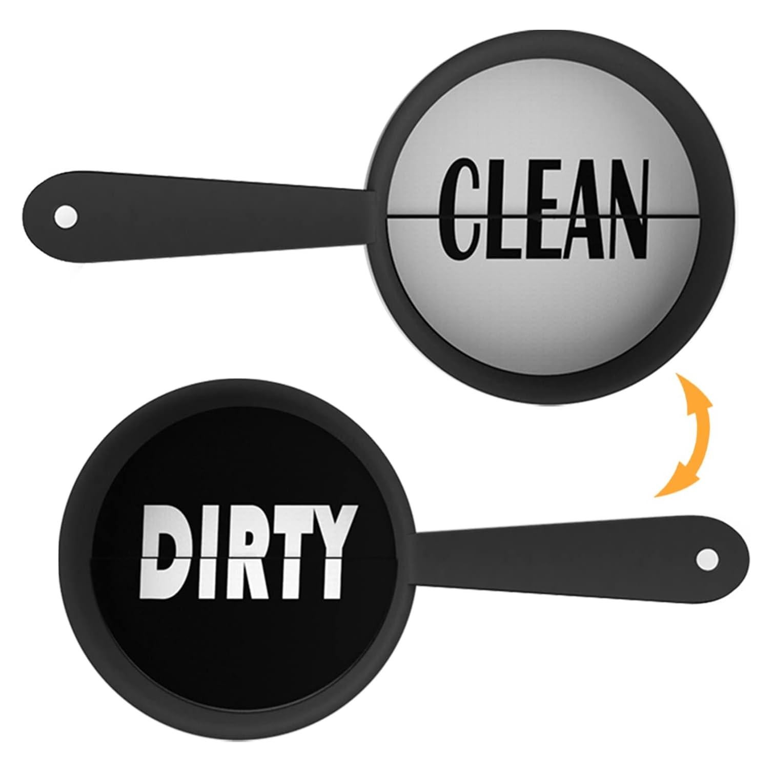 Señal Limpio Sucio para Lavavajillas SOOOEC Adhesivo 13.2x8.1cm