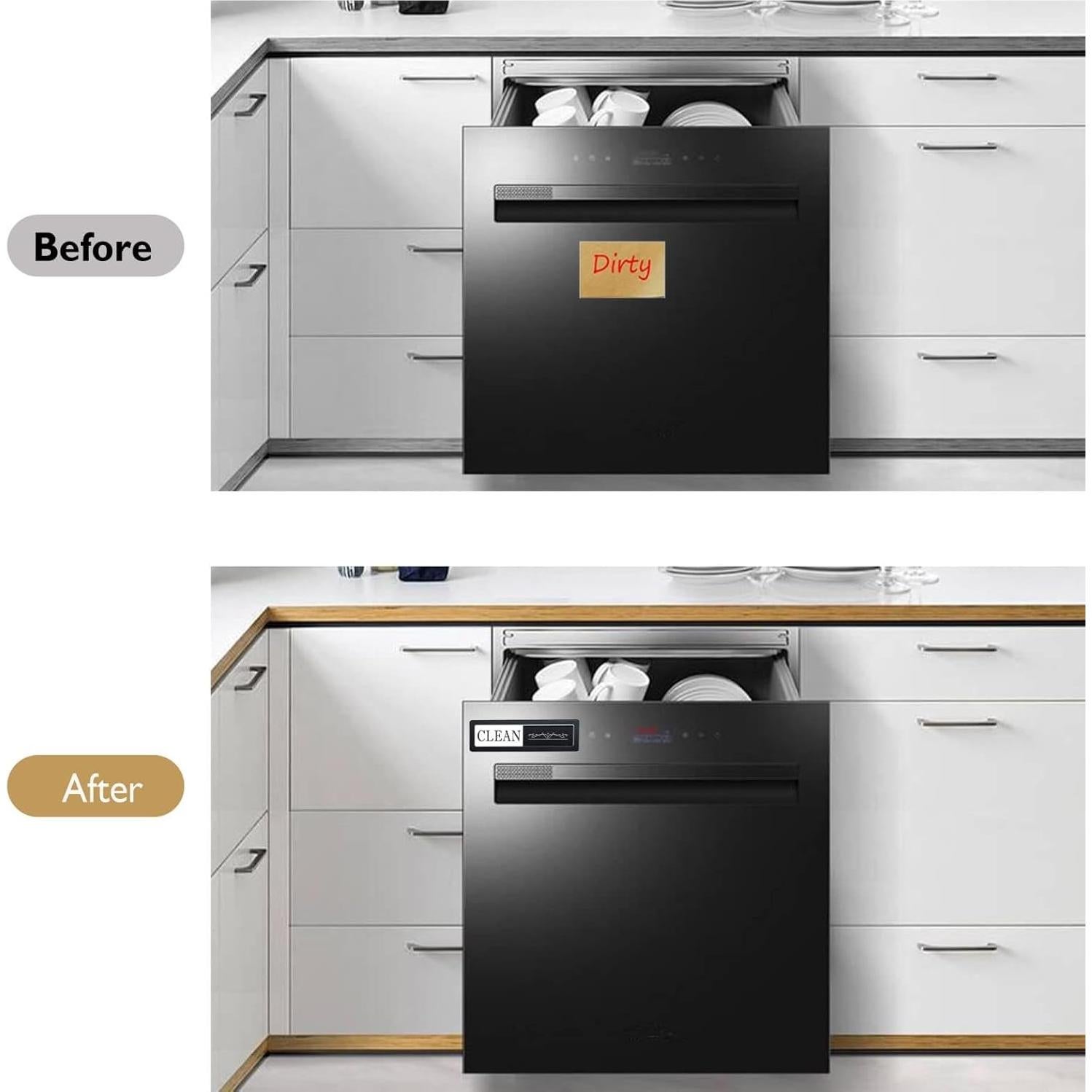 Imán Lavavajillas Limpio Sucio MOONOON Acrílico 15.5x4.5cm