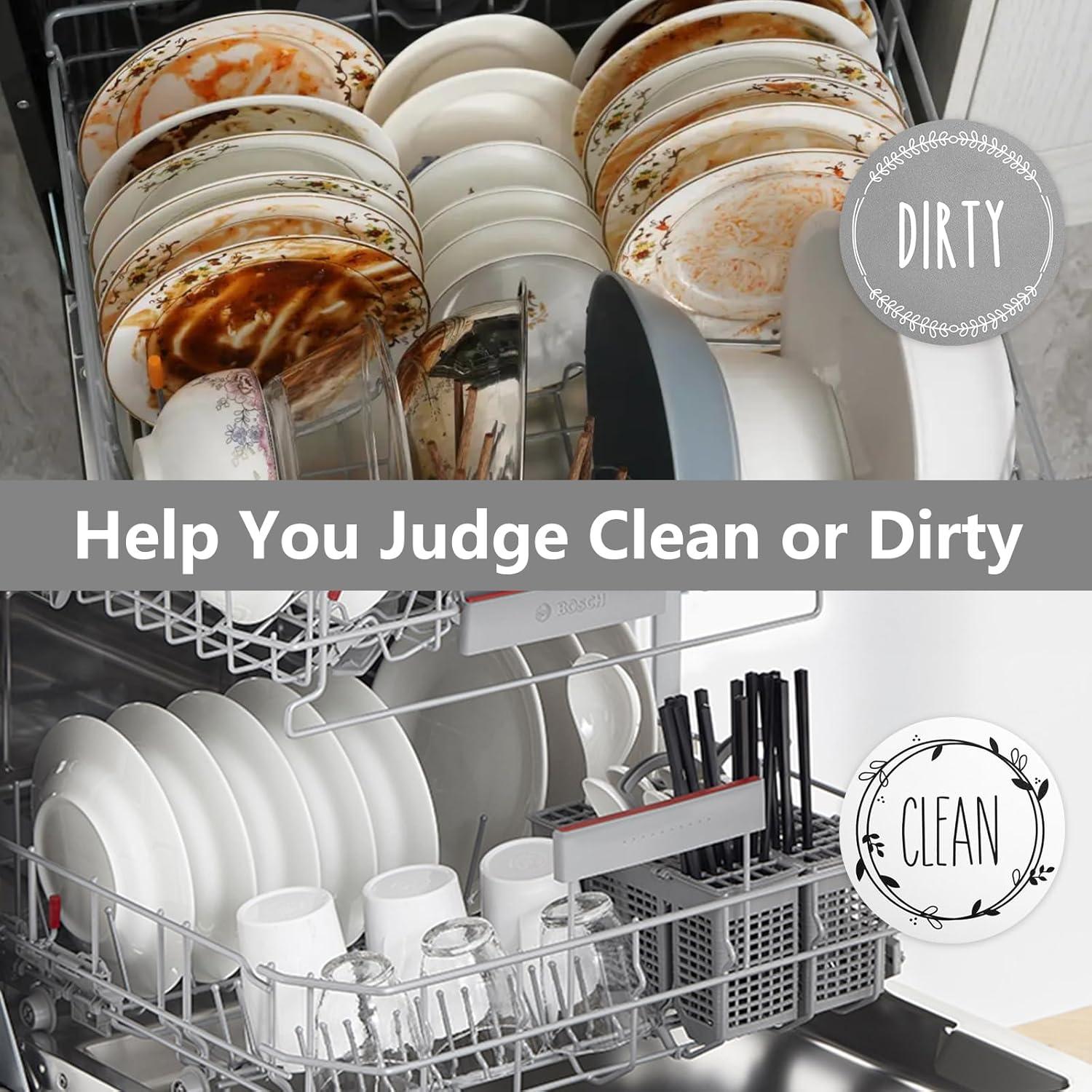 Cartel Magnético Lavavajillas Limpio Sucio KIKISML 9x9cm