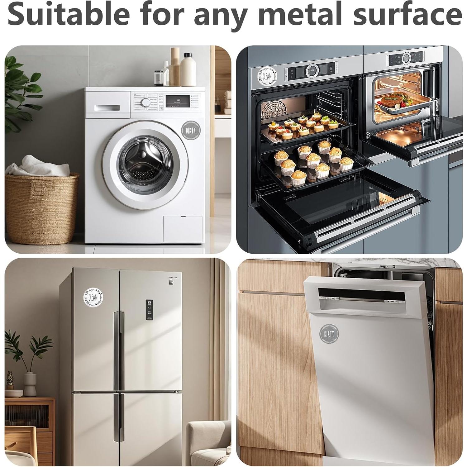 Cartel Magnético Lavavajillas Limpio Sucio KIKISML 9x9cm