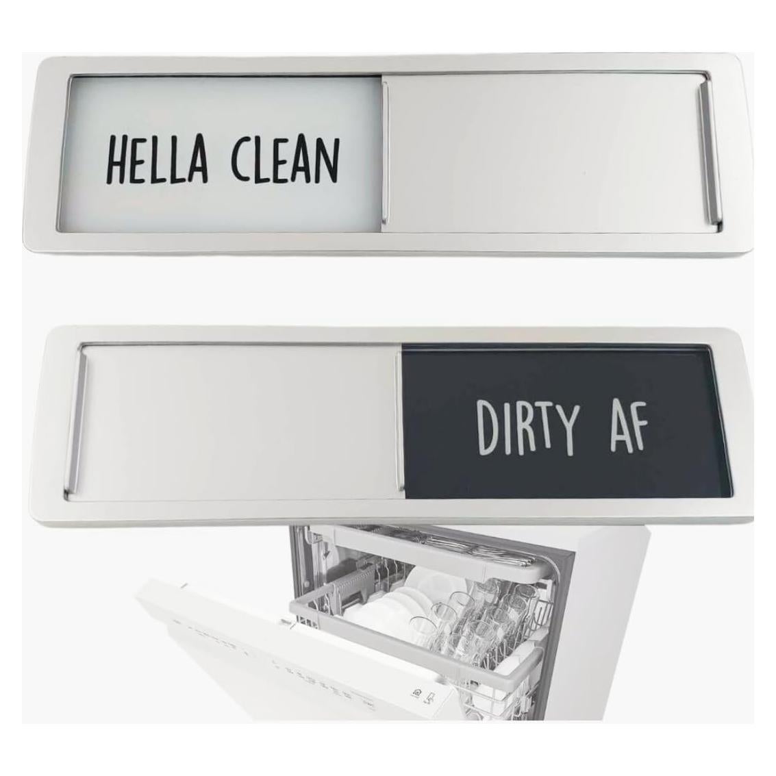 Imán de Lavavajillas Limpio Sucio Bastante Inapropiado 17.78x5.08cm
