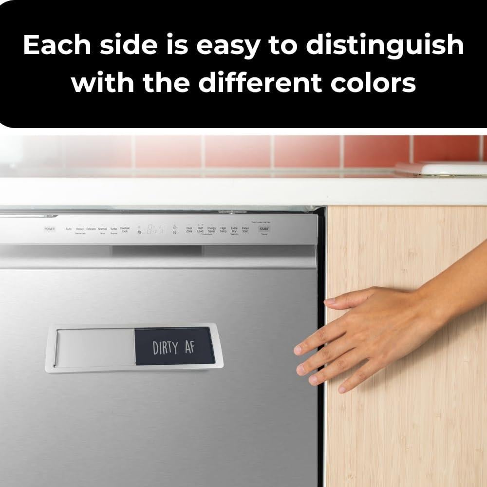 Imán de Lavavajillas Limpio Sucio Bastante Inapropiado 17.78x5.08cm