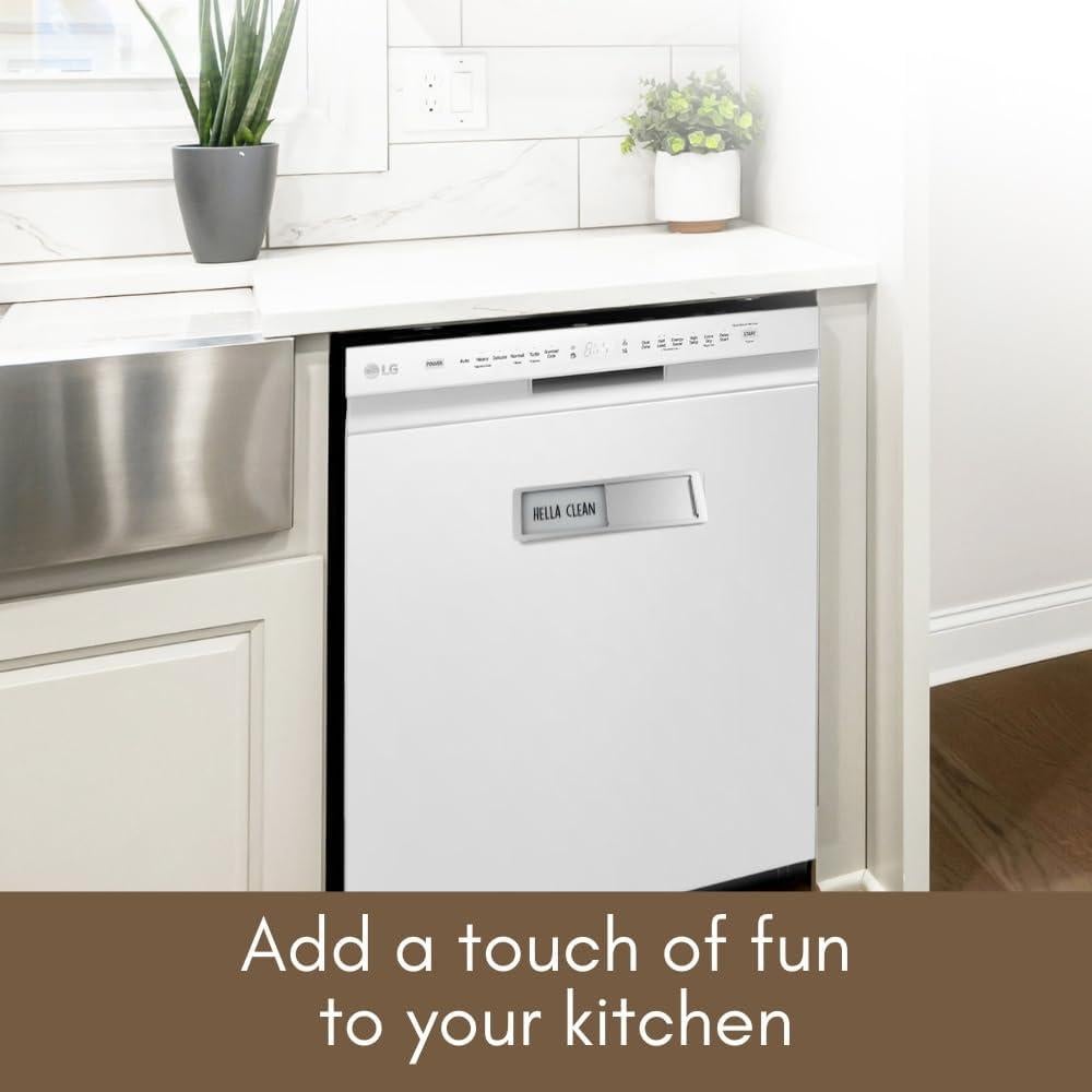 Imán de Lavavajillas Limpio Sucio Bastante Inapropiado 17.78x5.08cm