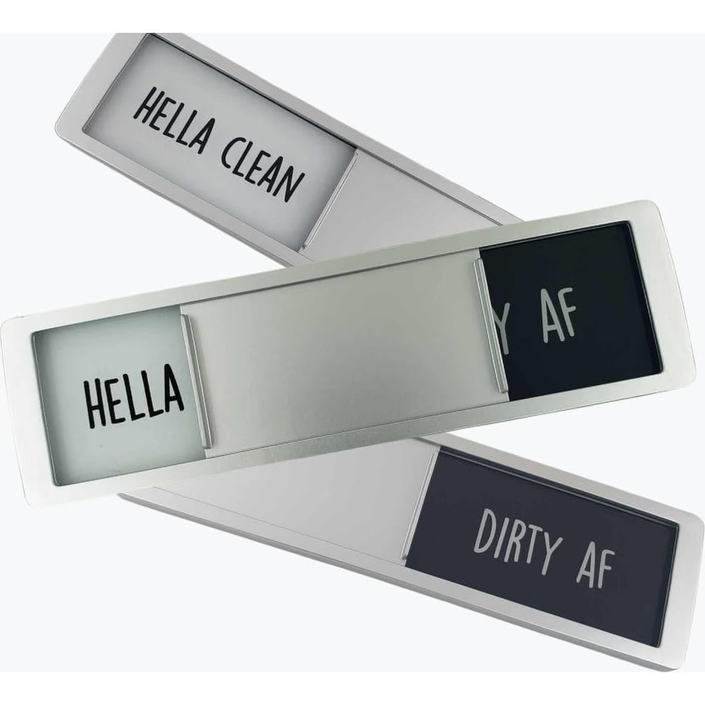 Imán de Lavavajillas Limpio Sucio Bastante Inapropiado 17.78x5.08cm