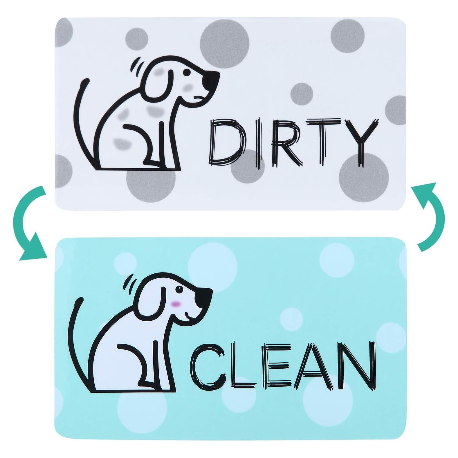 Imán para Lavavajillas MUDOR Doble Cara Perro Limpio Sucio