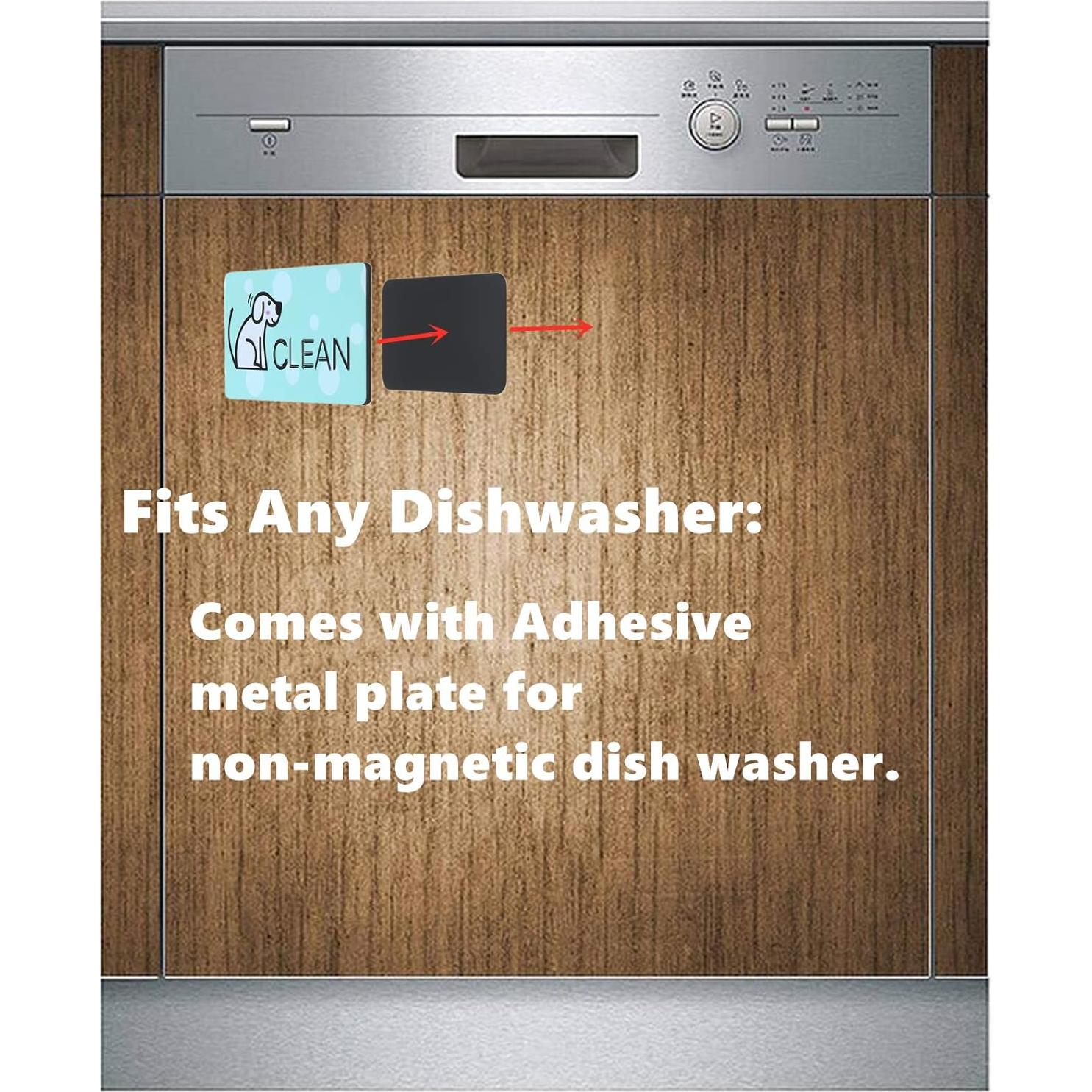 Imán para Lavavajillas MUDOR Doble Cara Perro Limpio Sucio