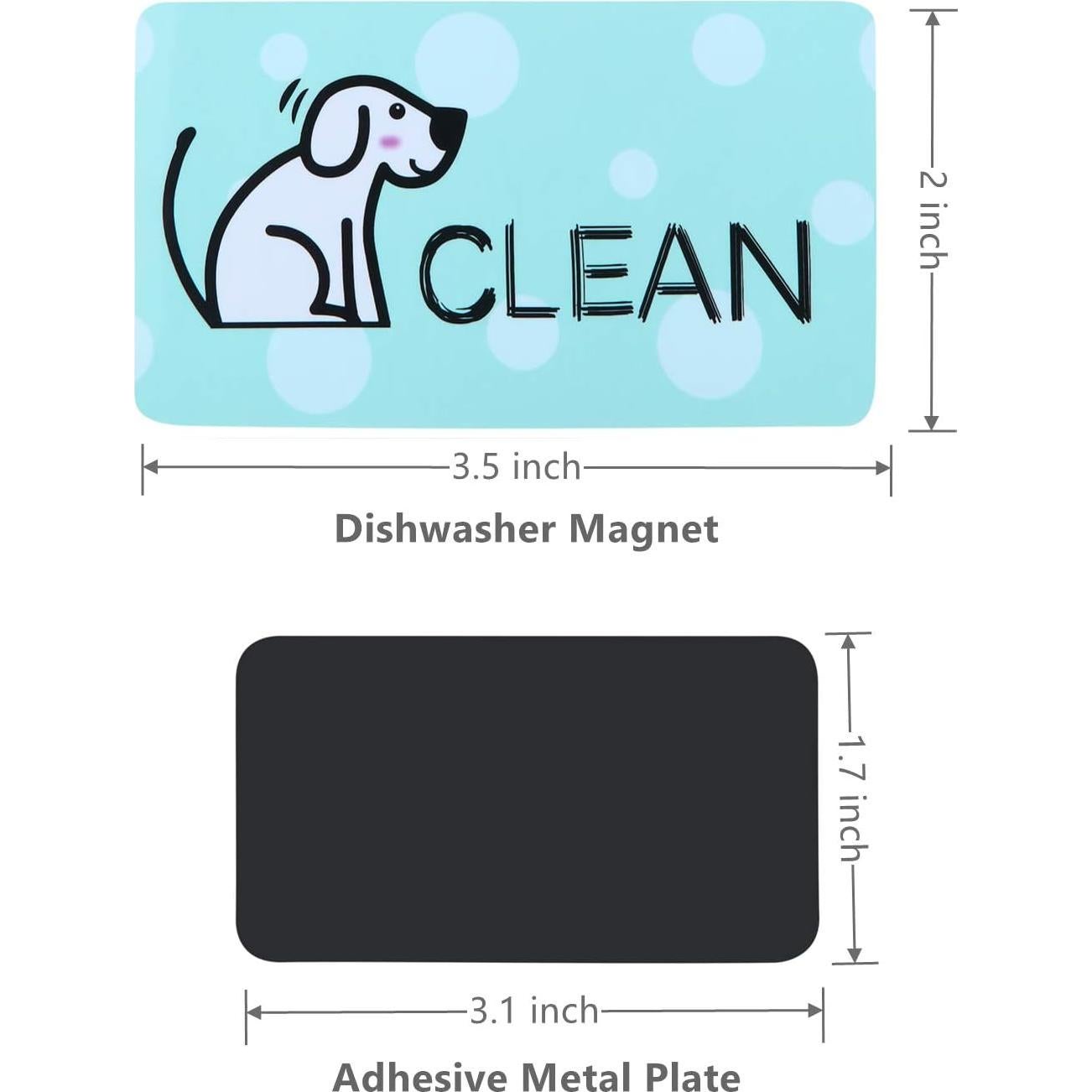 Imán para Lavavajillas MUDOR Doble Cara Perro Limpio Sucio