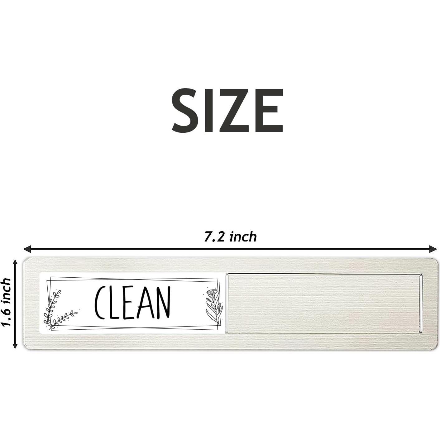 Imán de Lavavajillas Limpio Sucio YEWGARB Acero Inoxidable