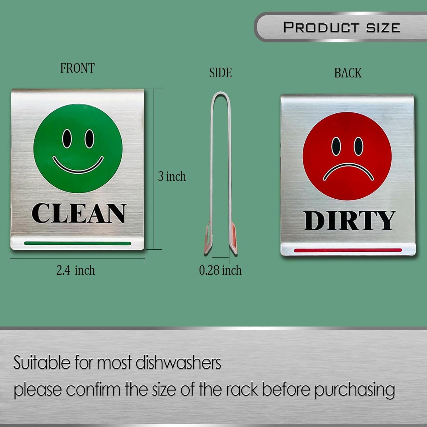 Señal Limpio/Sucio para Lavavajillas Magrooyar Acero Inoxidable