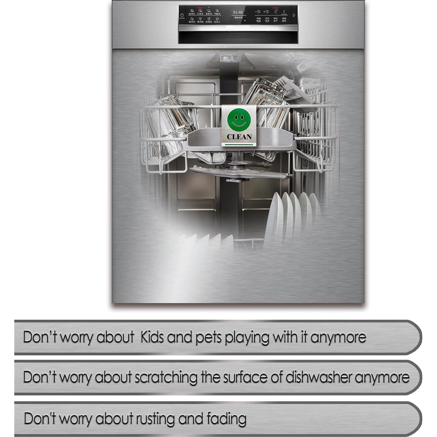 Señal Limpio/Sucio para Lavavajillas Magrooyar Acero Inoxidable