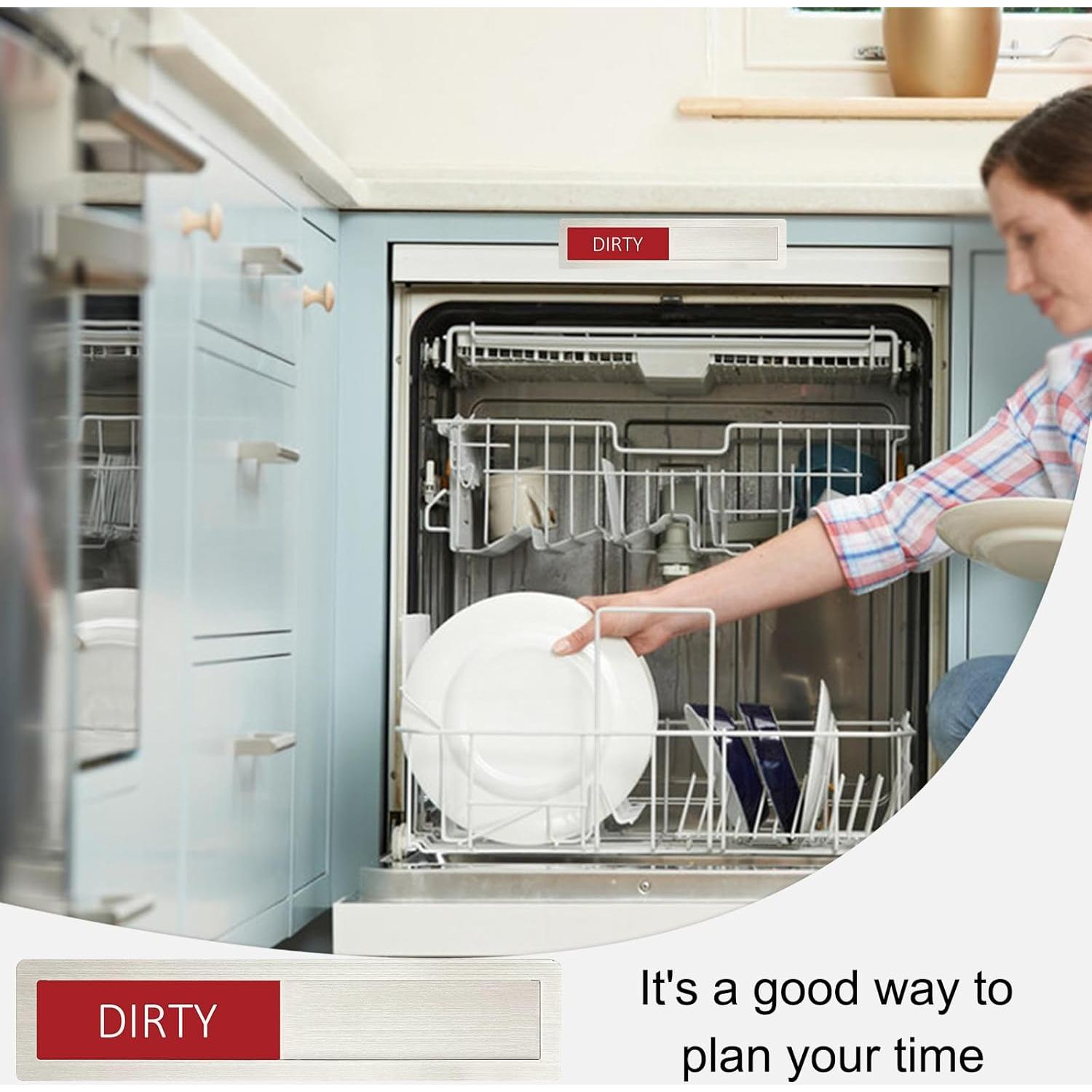 Imán de señal de lavavajillas Potexim limpio sucio acero inoxidable