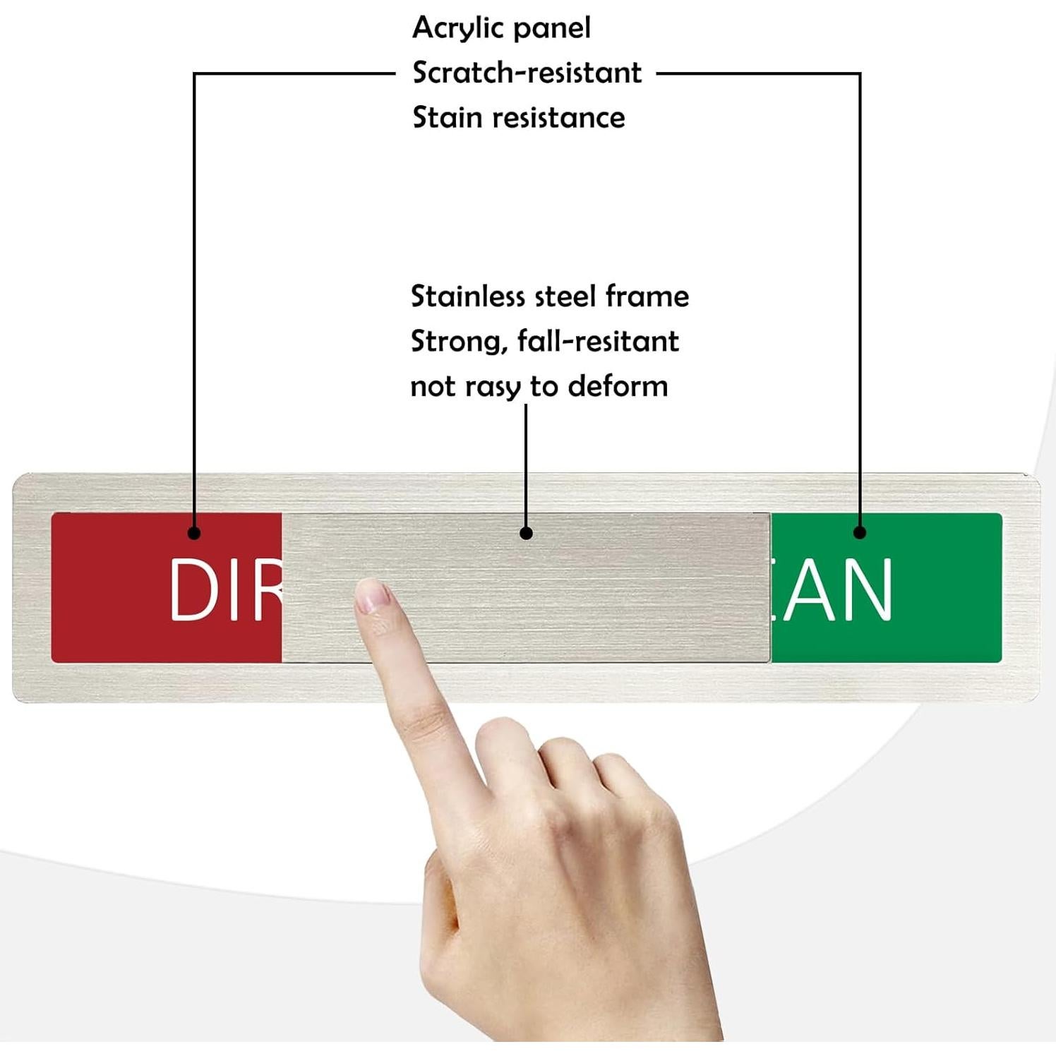 Imán de señal de lavavajillas Potexim limpio sucio acero inoxidable