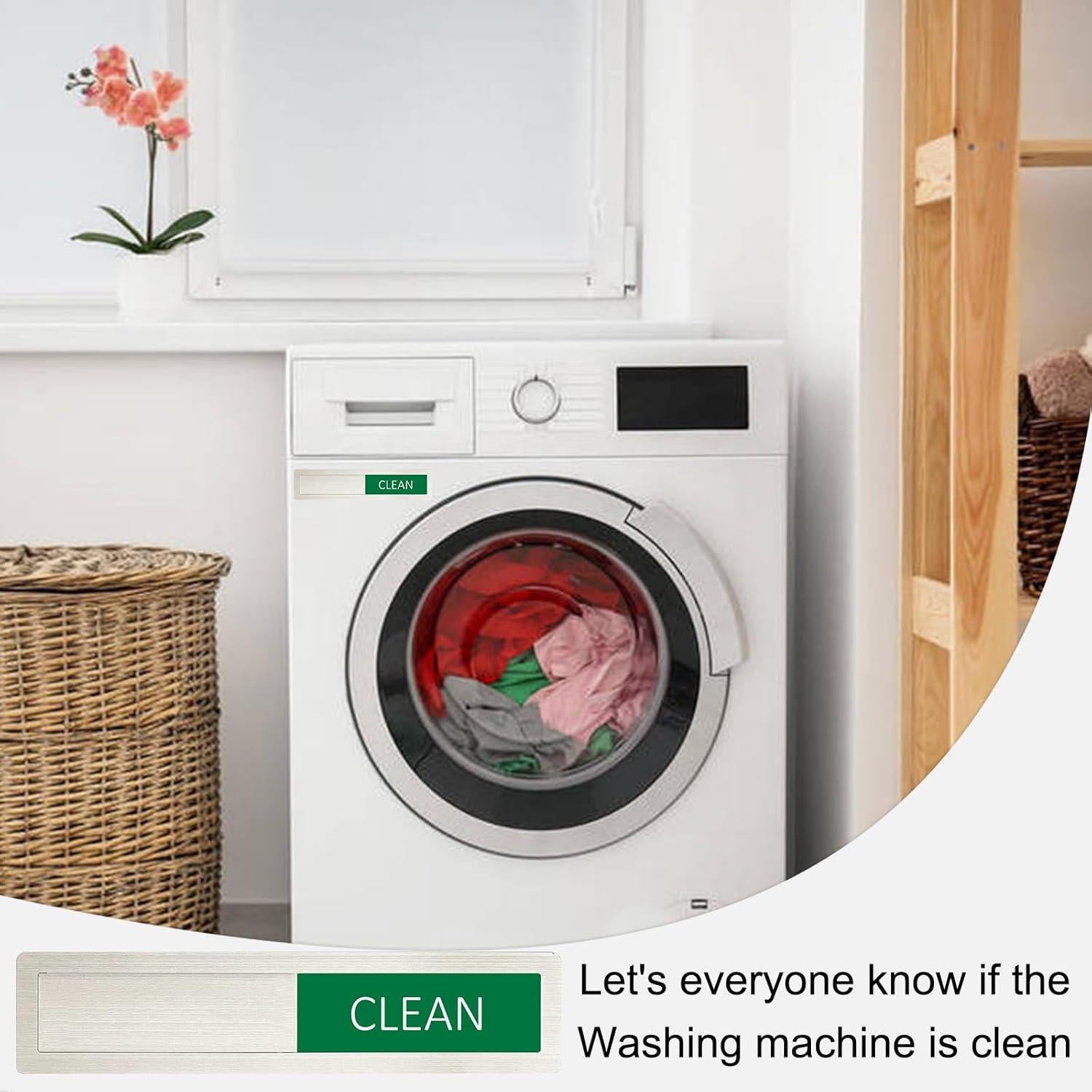 Imán de señal de lavavajillas Potexim limpio sucio acero inoxidable