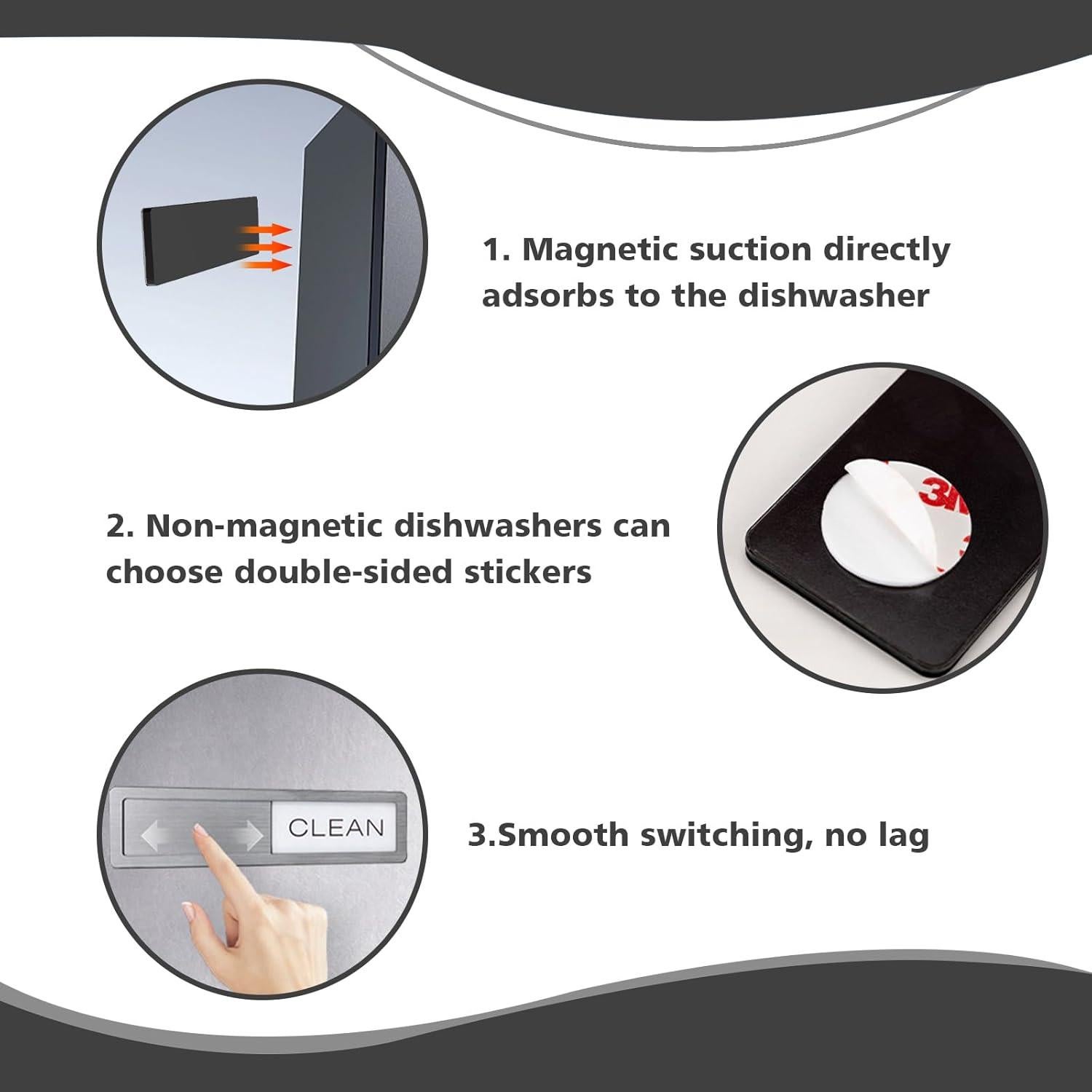 Imán Magnético Limpio Sucio WABIWABI@HOME 17.78x5.08cm