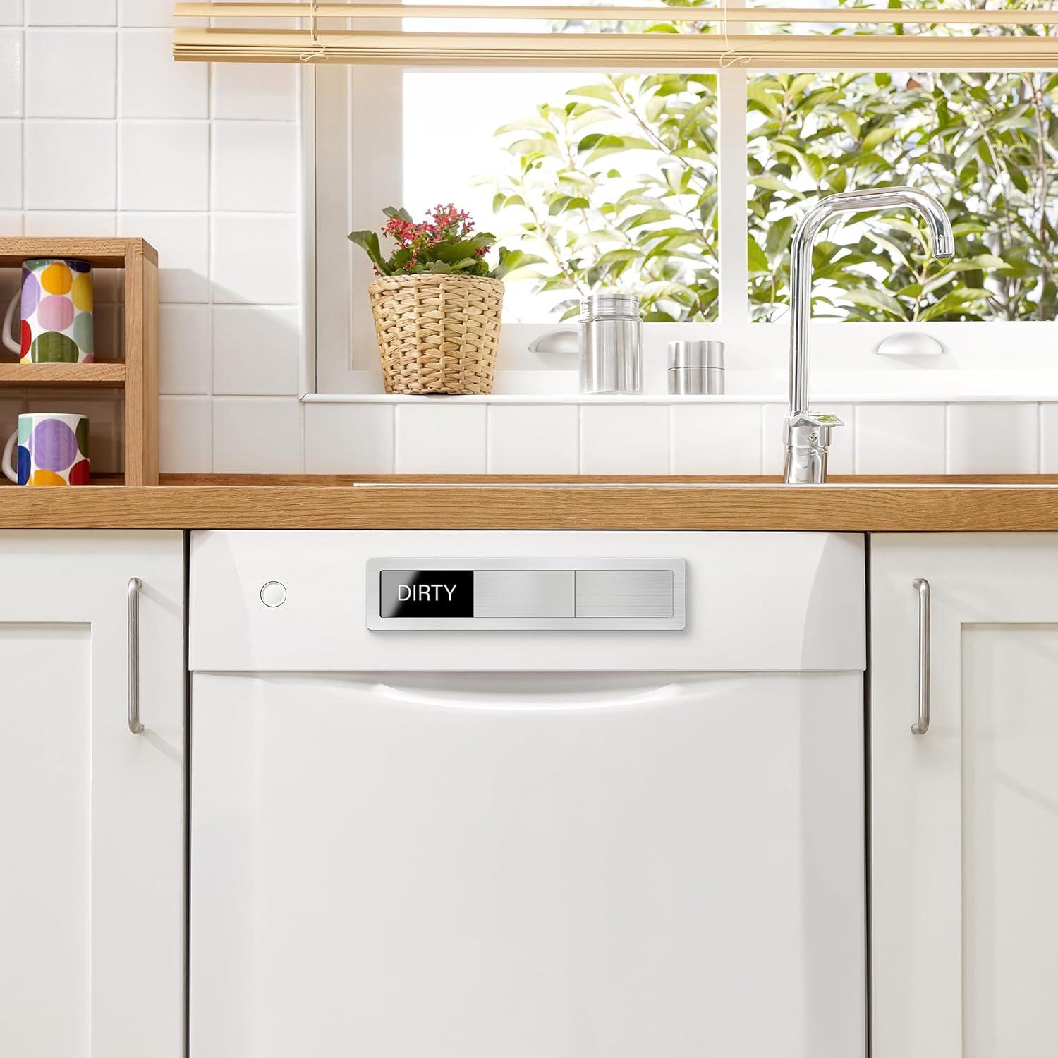 Imán de Lavavajillas Limpio Sucio EliteSign Acero Inoxidable