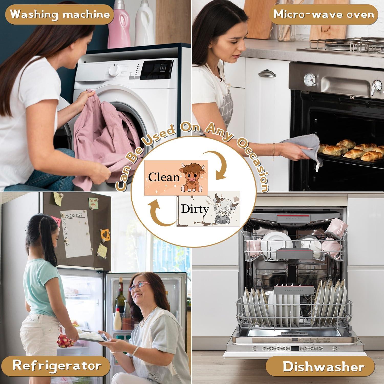 Imán de Lavavajillas Limpio Sucio Cosmisun 9x5 cm Vaca