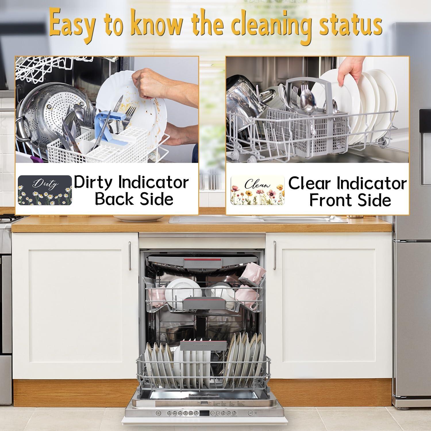 Imán de Lavavajillas Doble Cara Cosmisun Floral 10x5.6cm