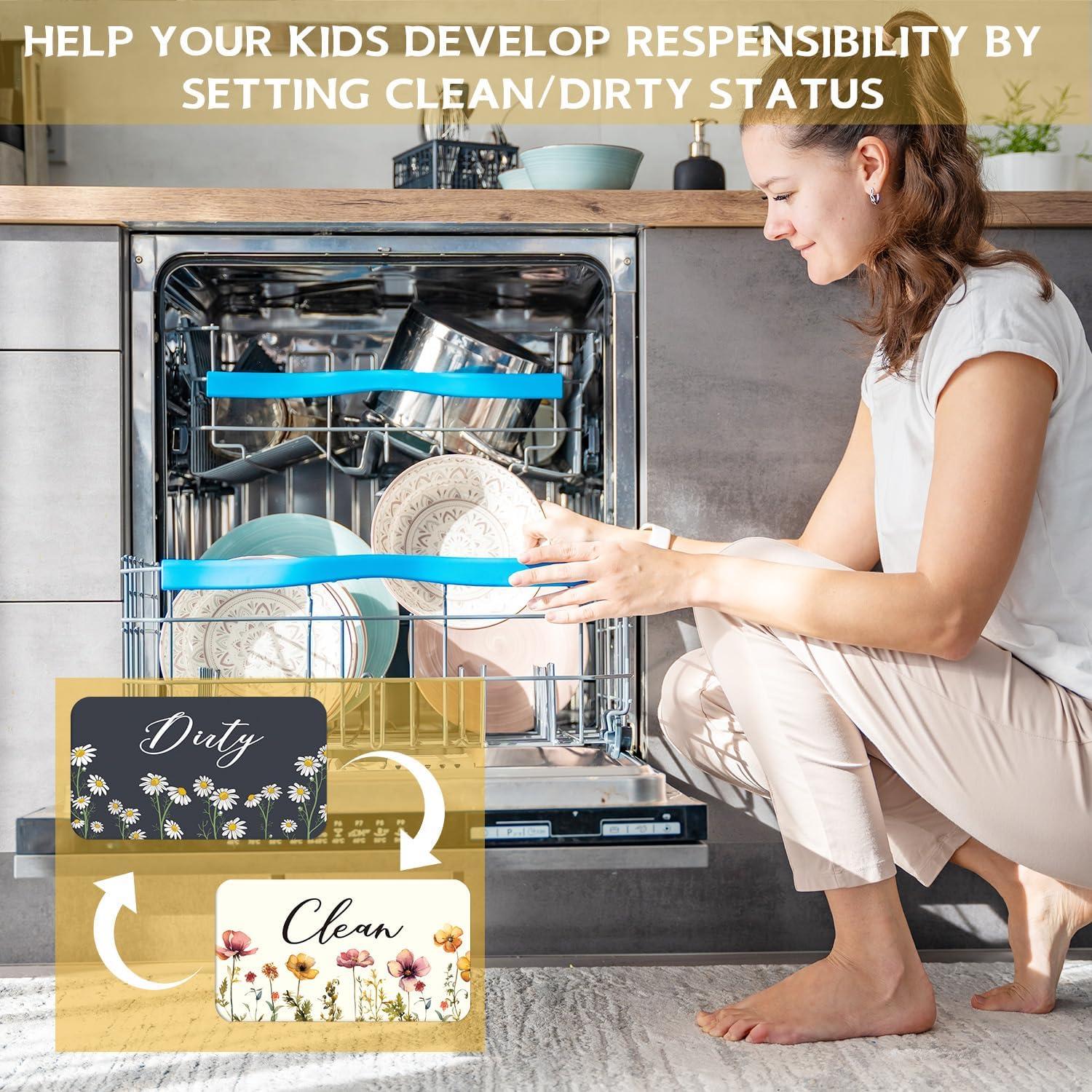 Imán de Lavavajillas Doble Cara Cosmisun Floral 10x5.6cm