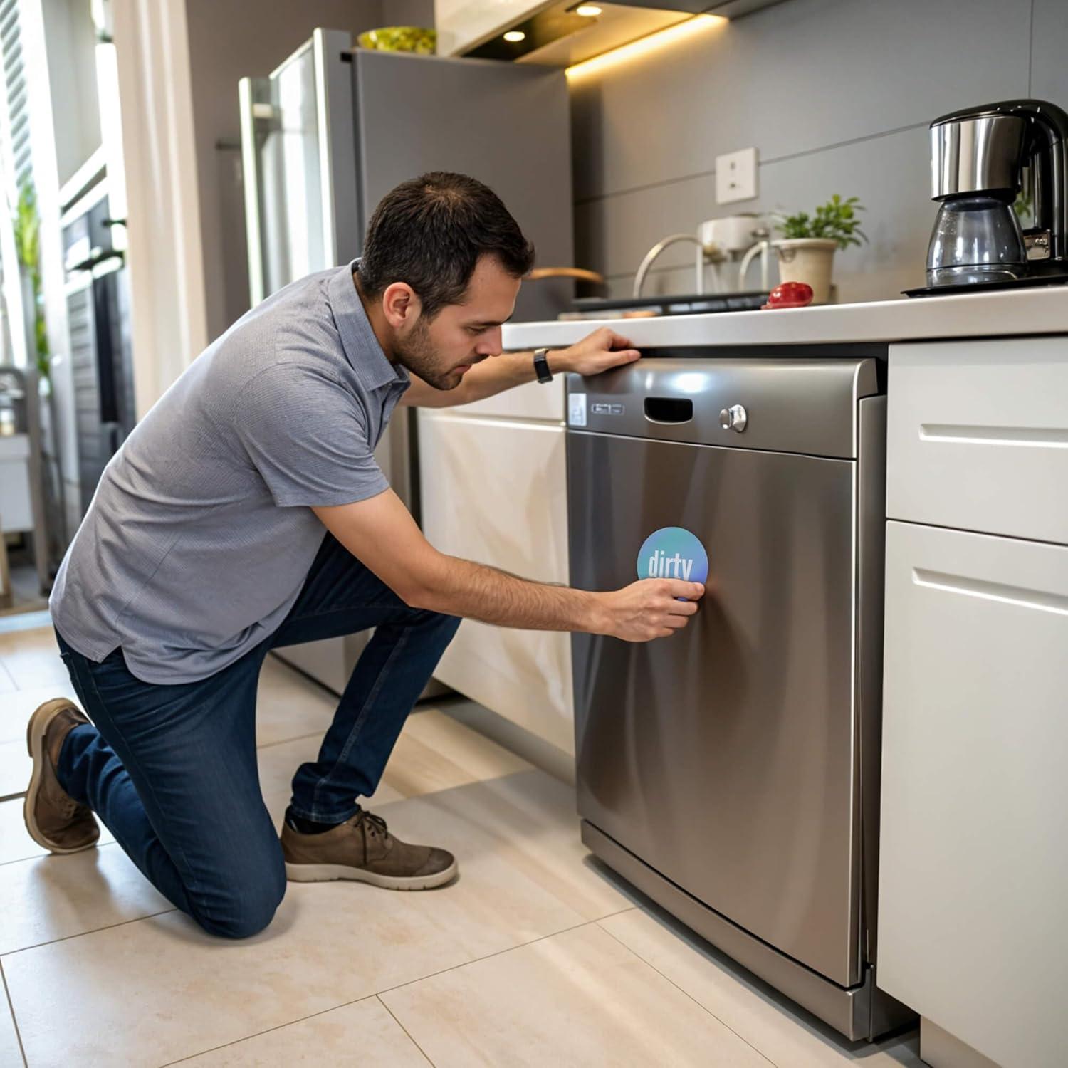 Imán de Lavavajillas Sucio Limpio Sabri & Co. Kitchen 8.89 cm