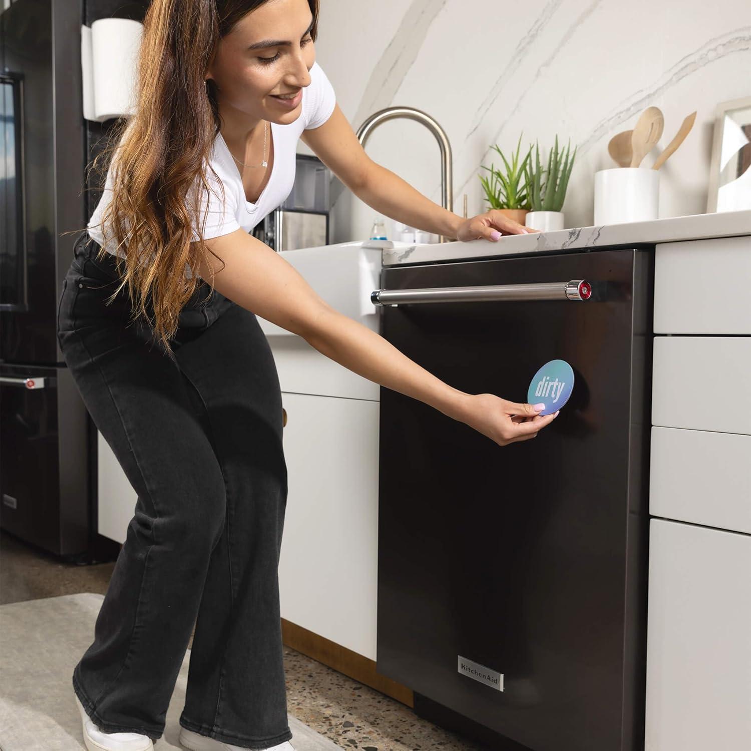 Imán de Lavavajillas Sucio Limpio Sabri & Co. Kitchen 8.89 cm