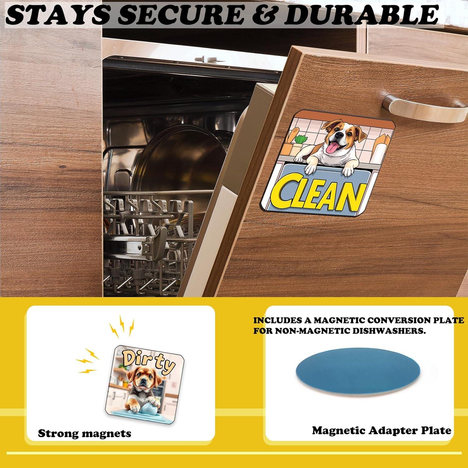 Imán Limpio Sucio para Lavavajillas JJDOU - 10.16 cm Cuadrado