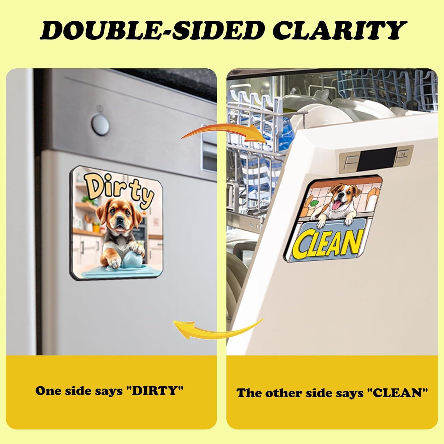 Imán Limpio Sucio para Lavavajillas JJDOU - 10.16 cm Cuadrado