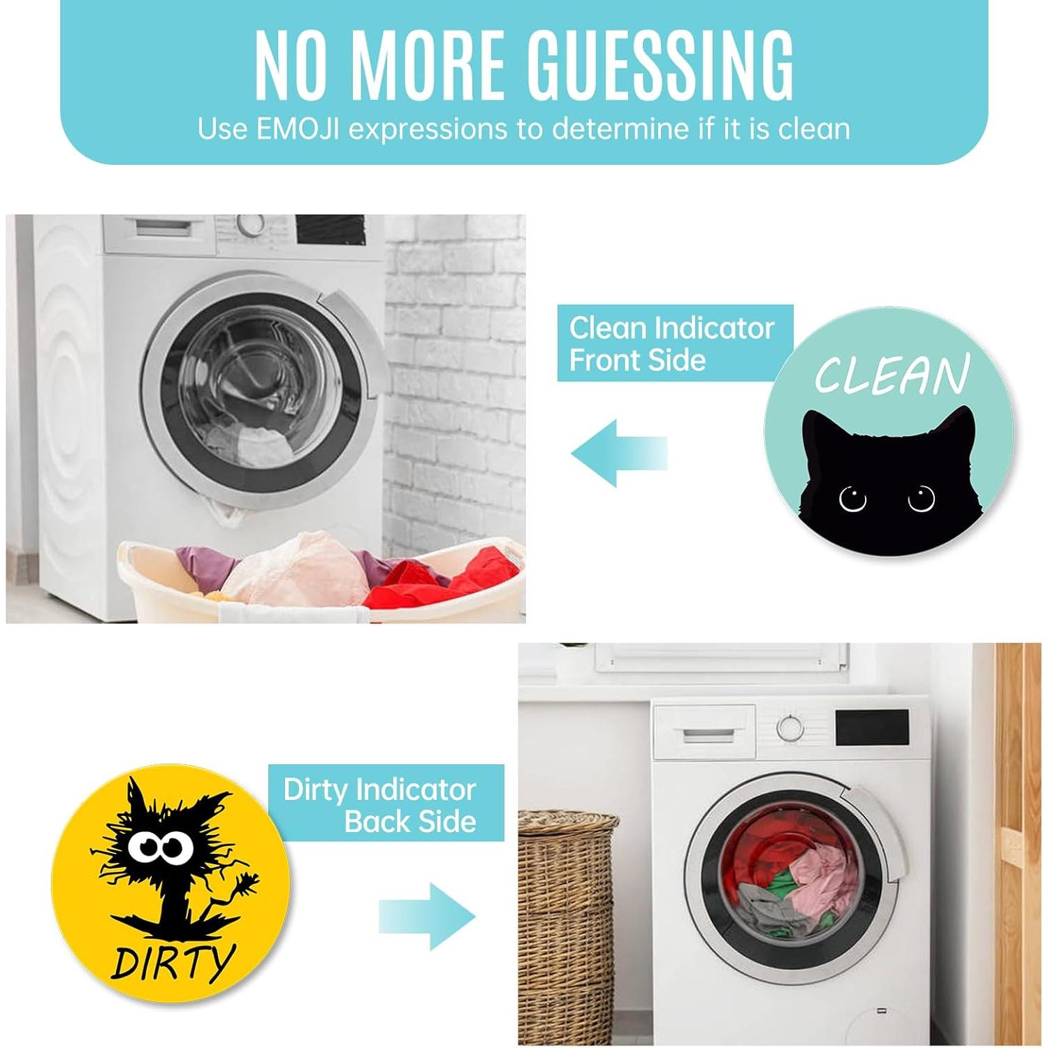 Imán para Lavavajillas Calyders Doble Cara Gato Limpio Sucio