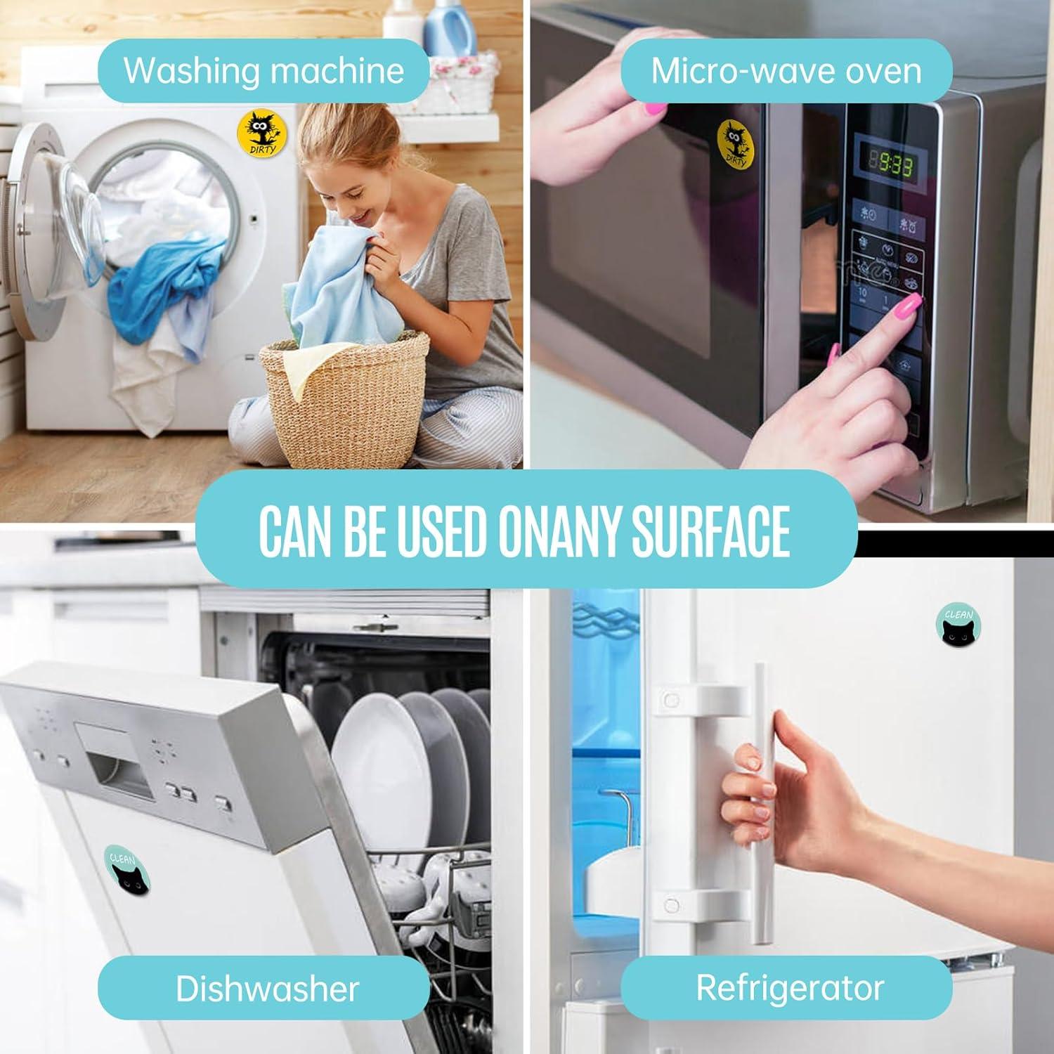 Imán para Lavavajillas Calyders Doble Cara Gato Limpio Sucio