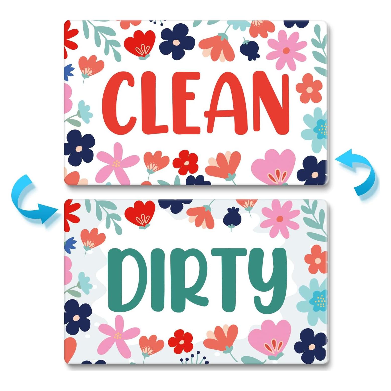 Cartel Magnético Limpio Sucio Advivio 9.6x5.6cm PVC