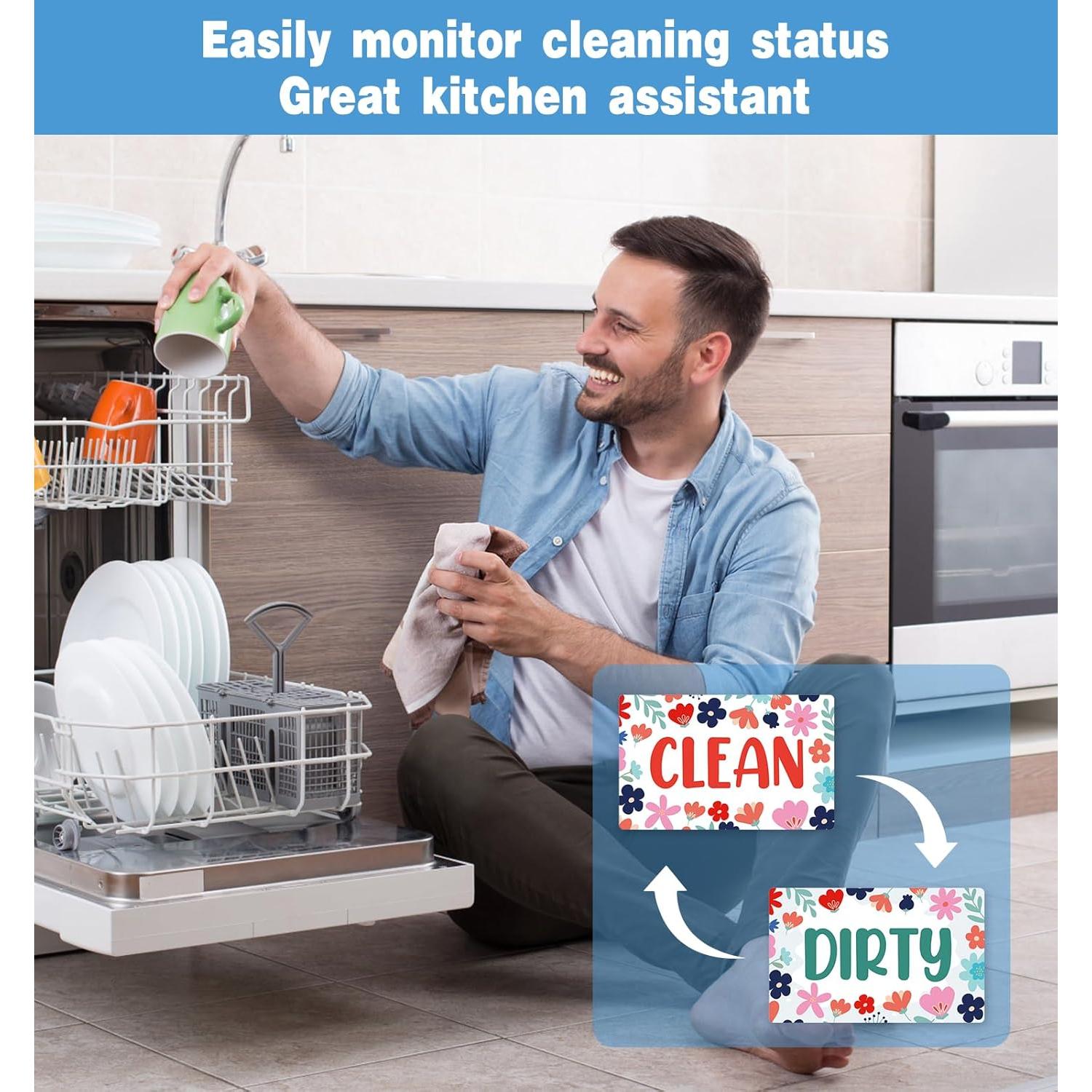 Cartel Magnético Limpio Sucio Advivio 9.6x5.6cm PVC