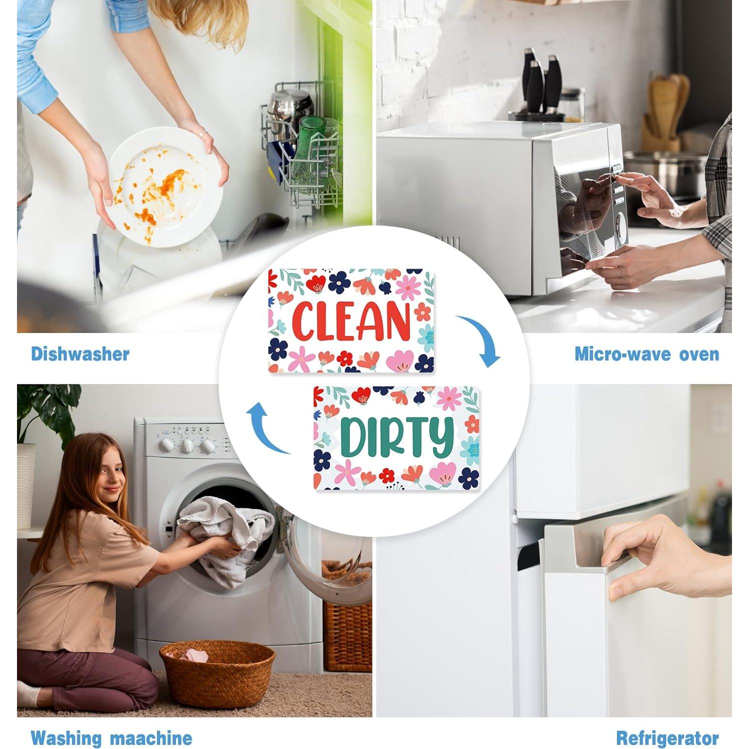 Cartel Magnético Limpio Sucio Advivio 9.6x5.6cm PVC