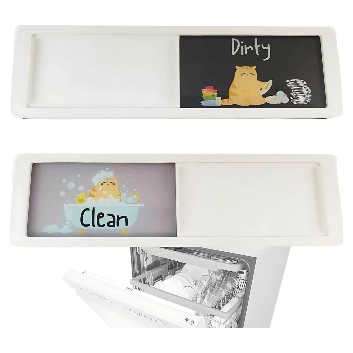 Imán de Lavavajillas Limpio Sucio Gato Pretty Inappropriate