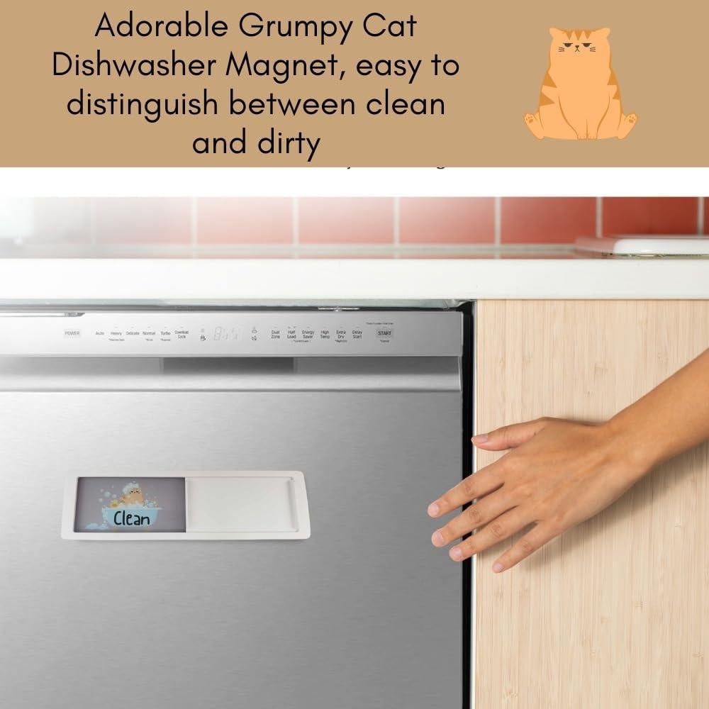 Imán de Lavavajillas Limpio Sucio Gato Pretty Inappropriate