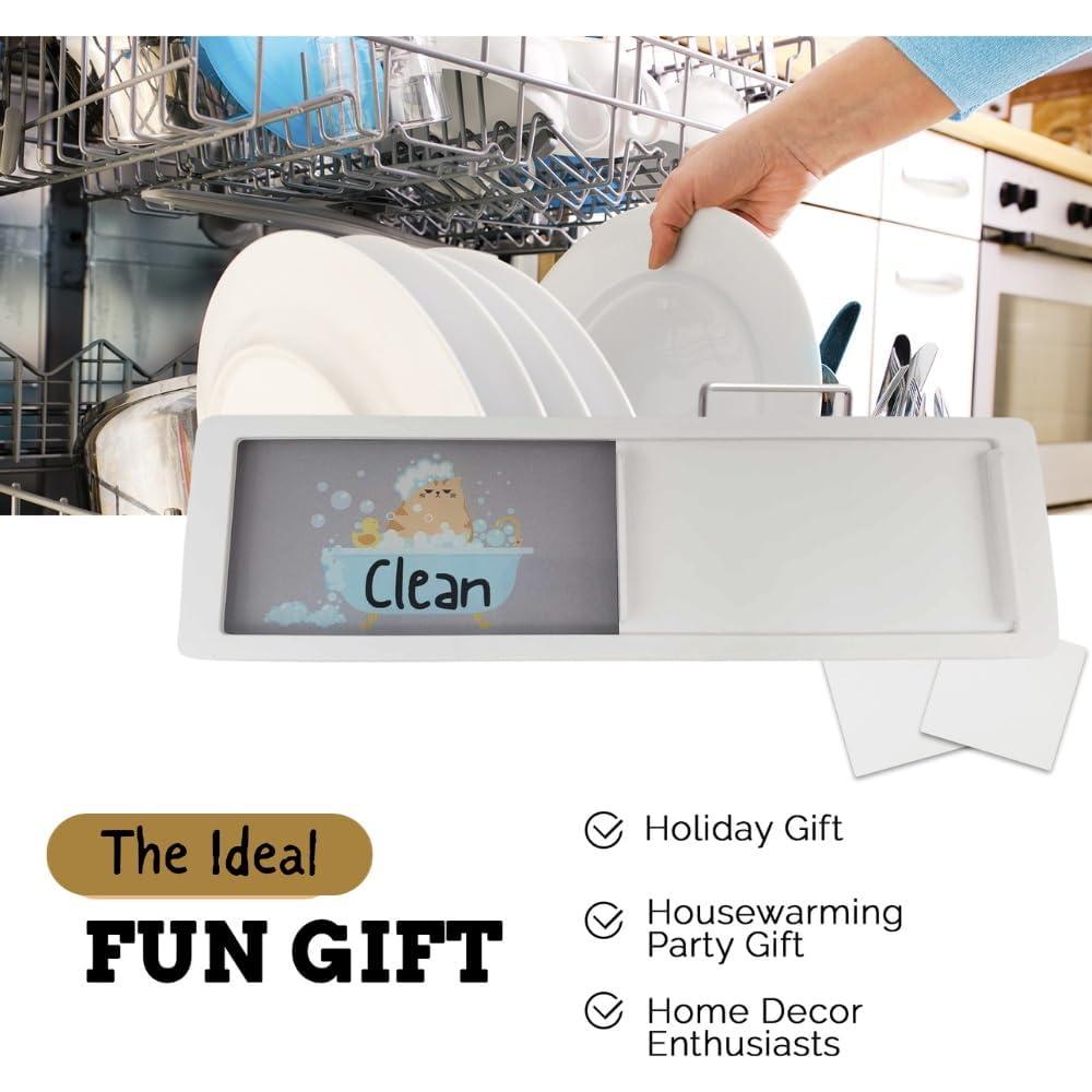 Imán de Lavavajillas Limpio Sucio Gato Pretty Inappropriate