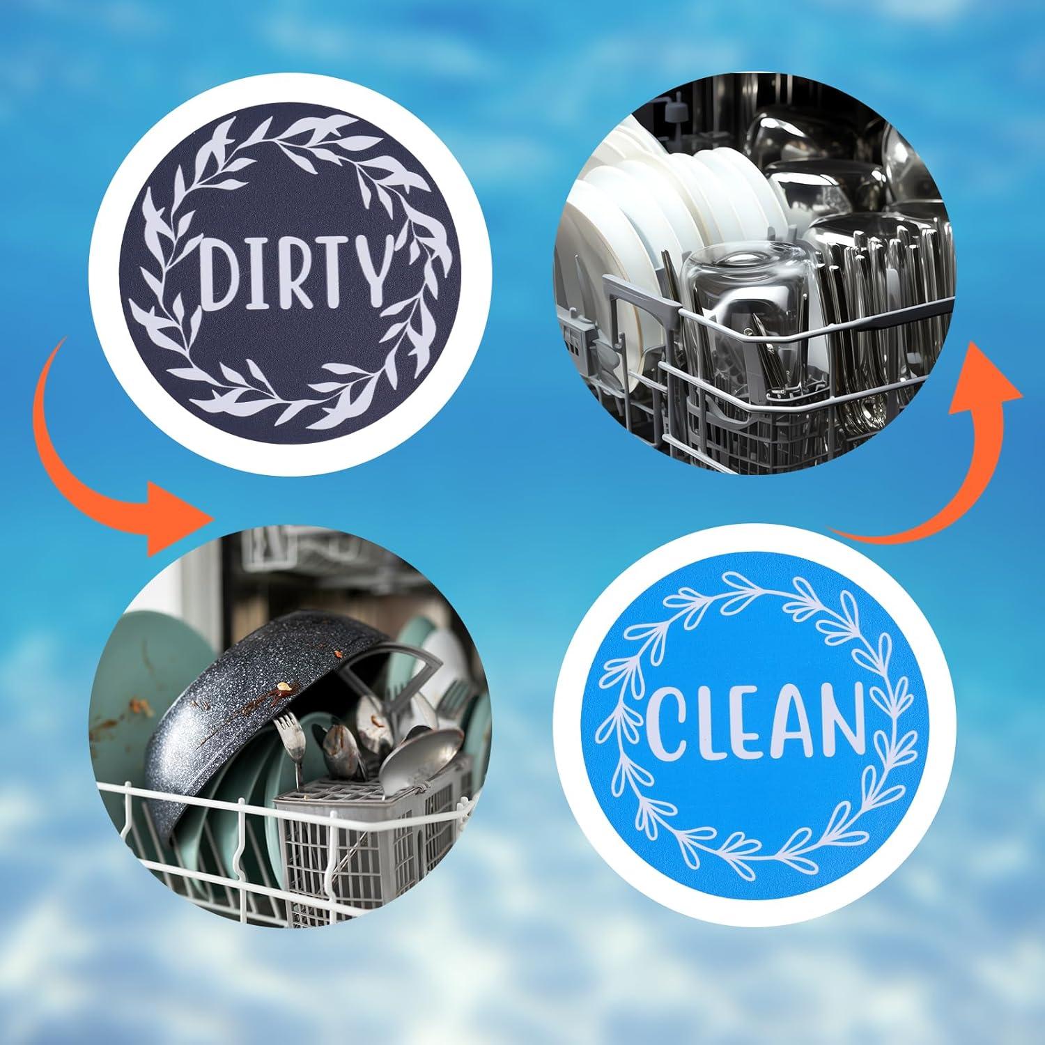 Imán de Lavavajillas Reversible BOXOB 9cm Limpio Sucio