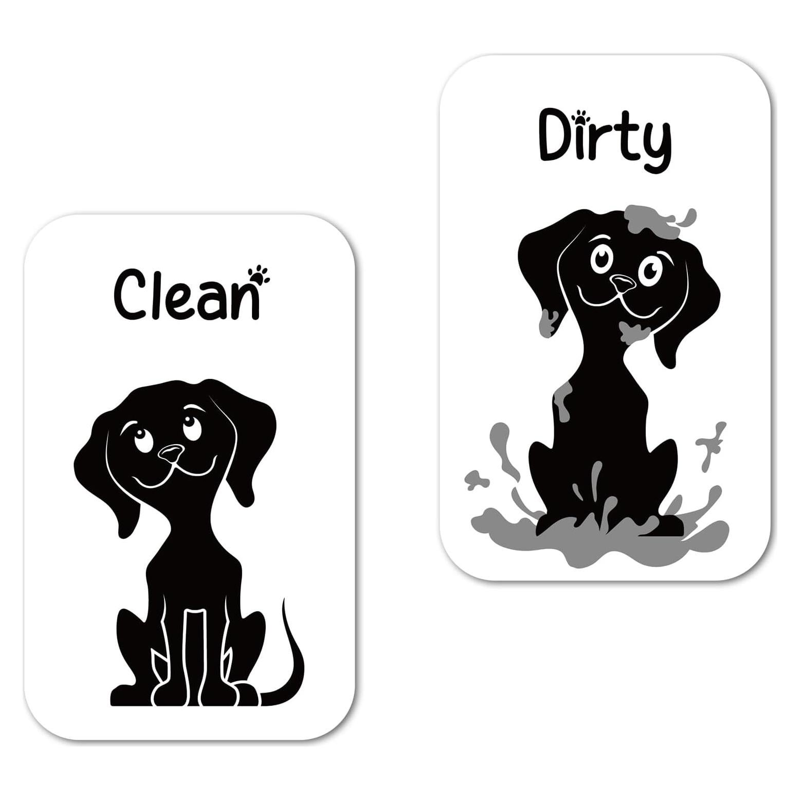 Imán Doble Cara Limpio Sucio Gosknor para Lavavajillas 8.9x5.7cm