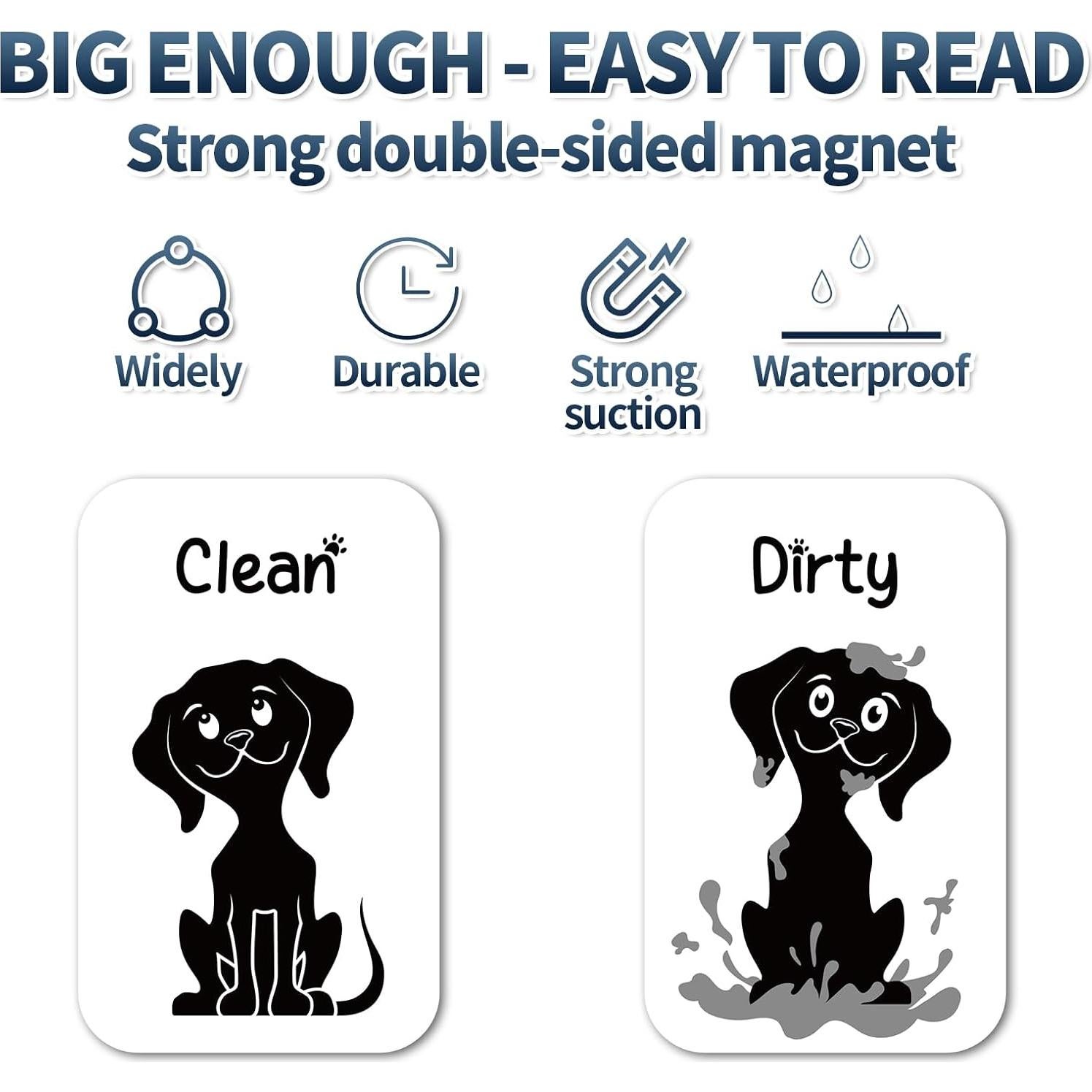 Imán Doble Cara Limpio Sucio Gosknor para Lavavajillas 8.9x5.7cm