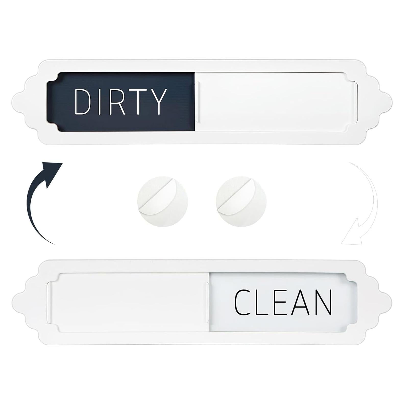 Imán de Lavavajillas Limpio Sucio Aifiuroo Blanco 17.78x3.81cm