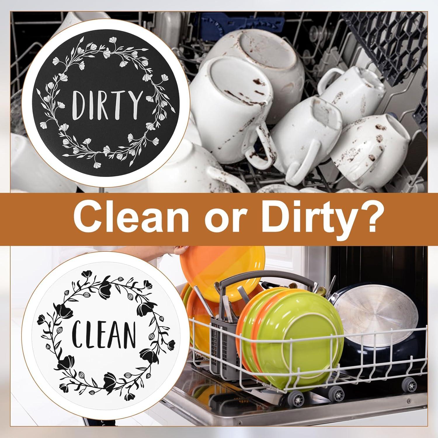 Imán de Lavavajillas Limpio Sucio BOXOB 9 cm - 2 Piezas